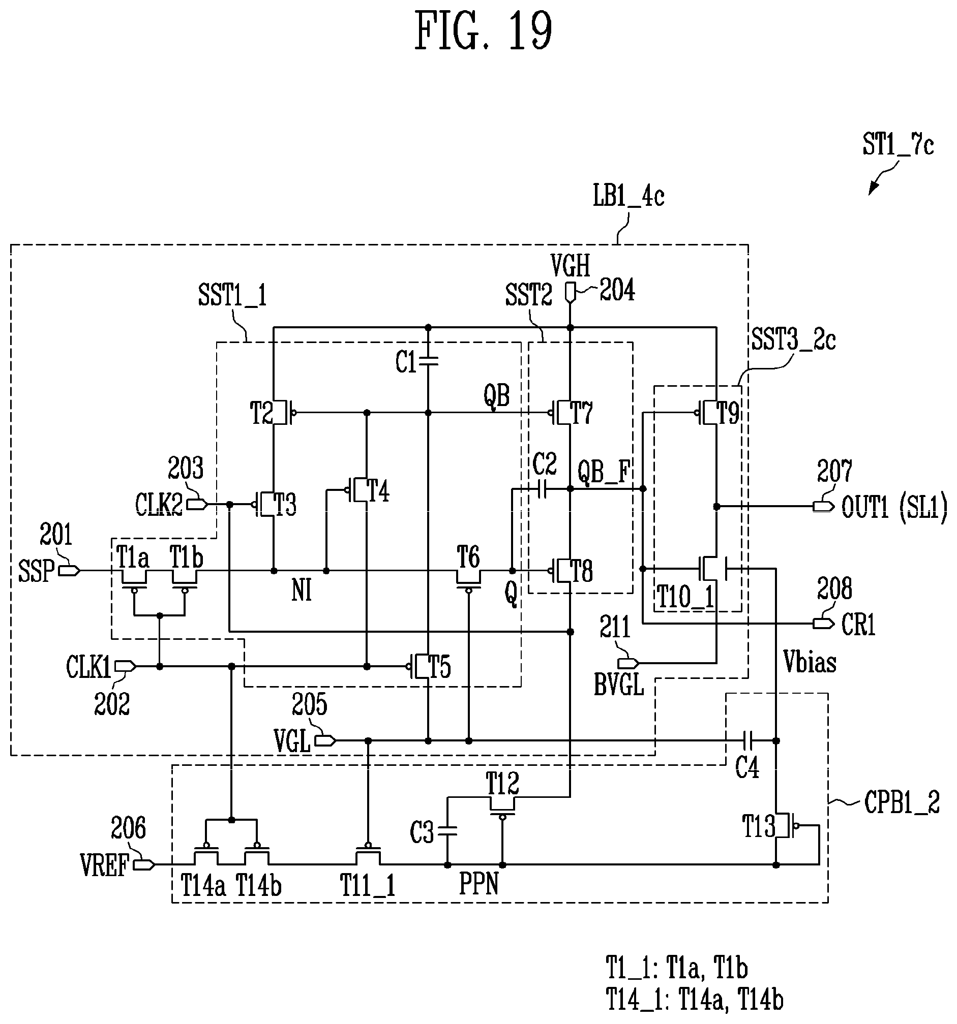 Patent US11847956 Figure 19 – Scan driver