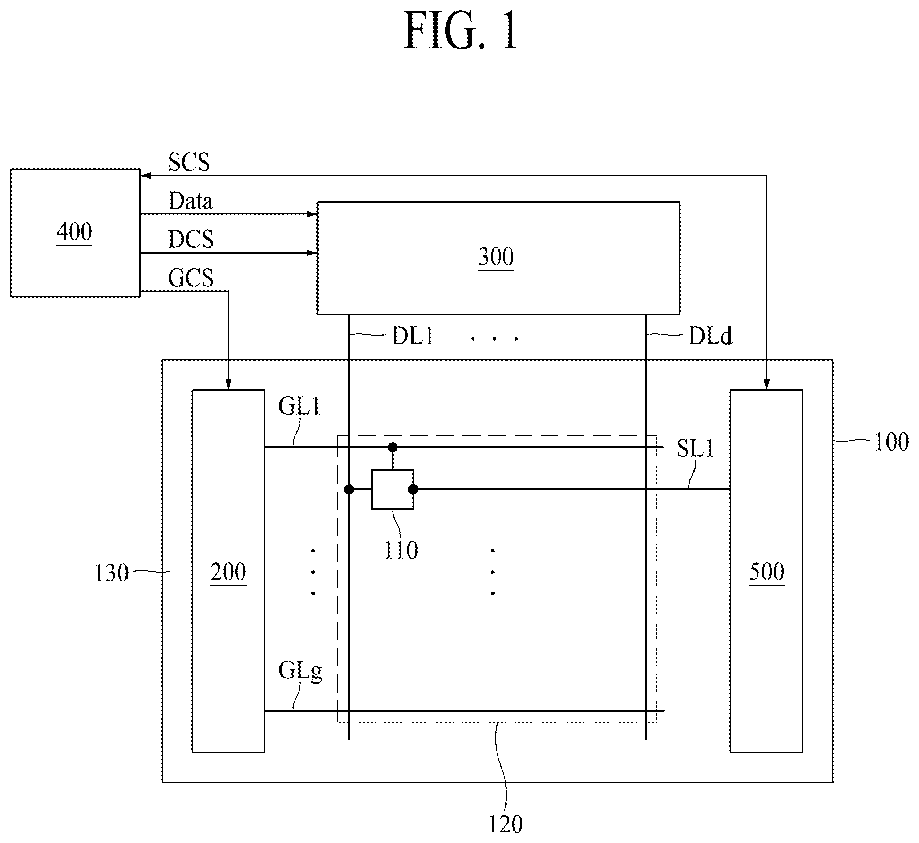 Patent US11847958 Figure 1 – Light emitting display panel and light emitting display apparatus using the same