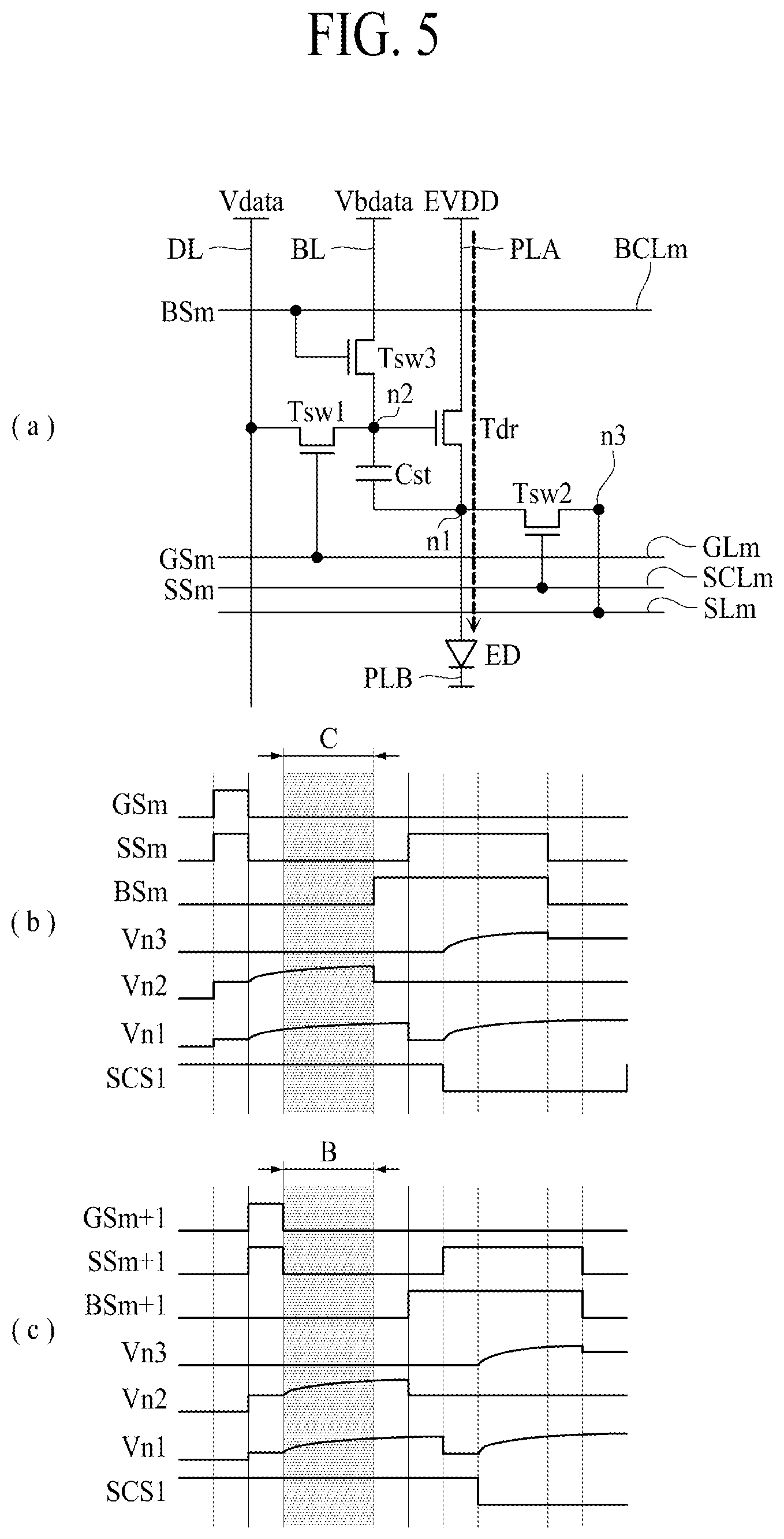 Patent US11847958 Figure 5 – Light emitting display panel and light emitting display apparatus using the same