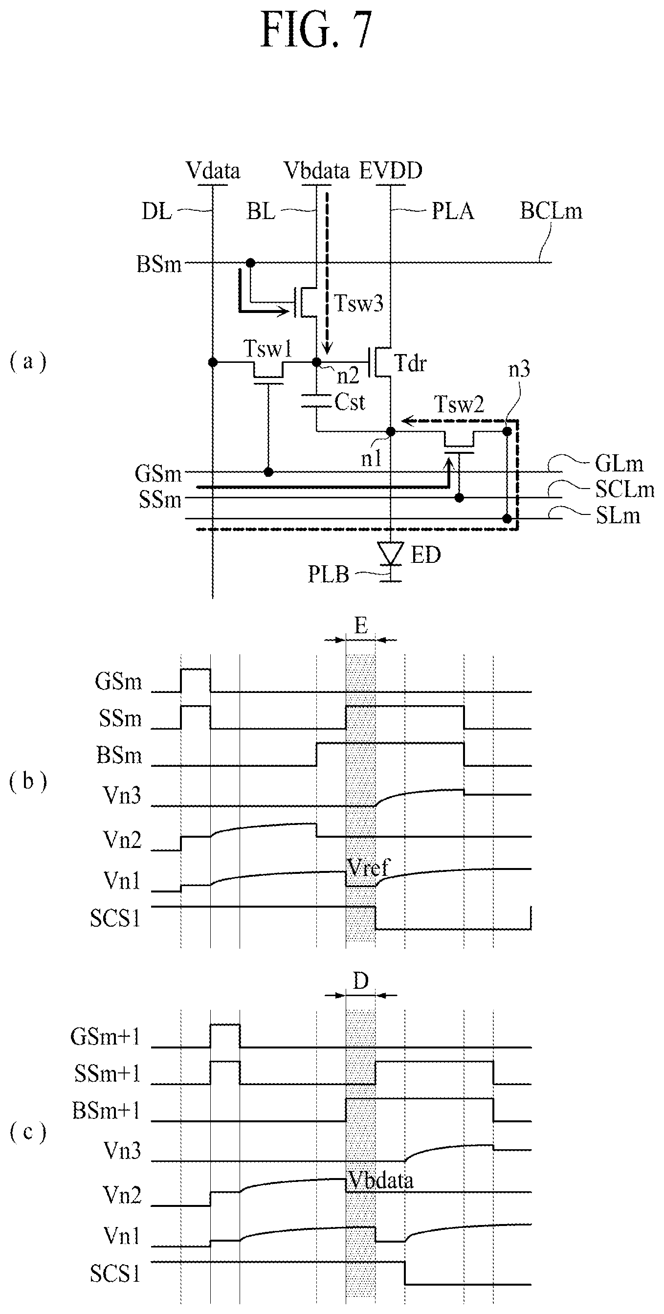 Patent US11847958 Figure 7 – Light emitting display panel and light emitting display apparatus using the same