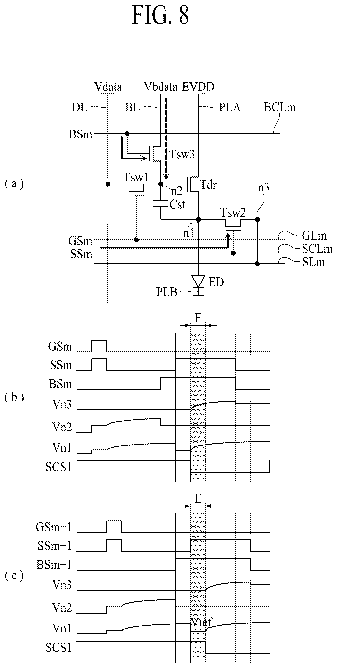Patent US11847958 Figure 8 – Light emitting display panel and light emitting display apparatus using the same