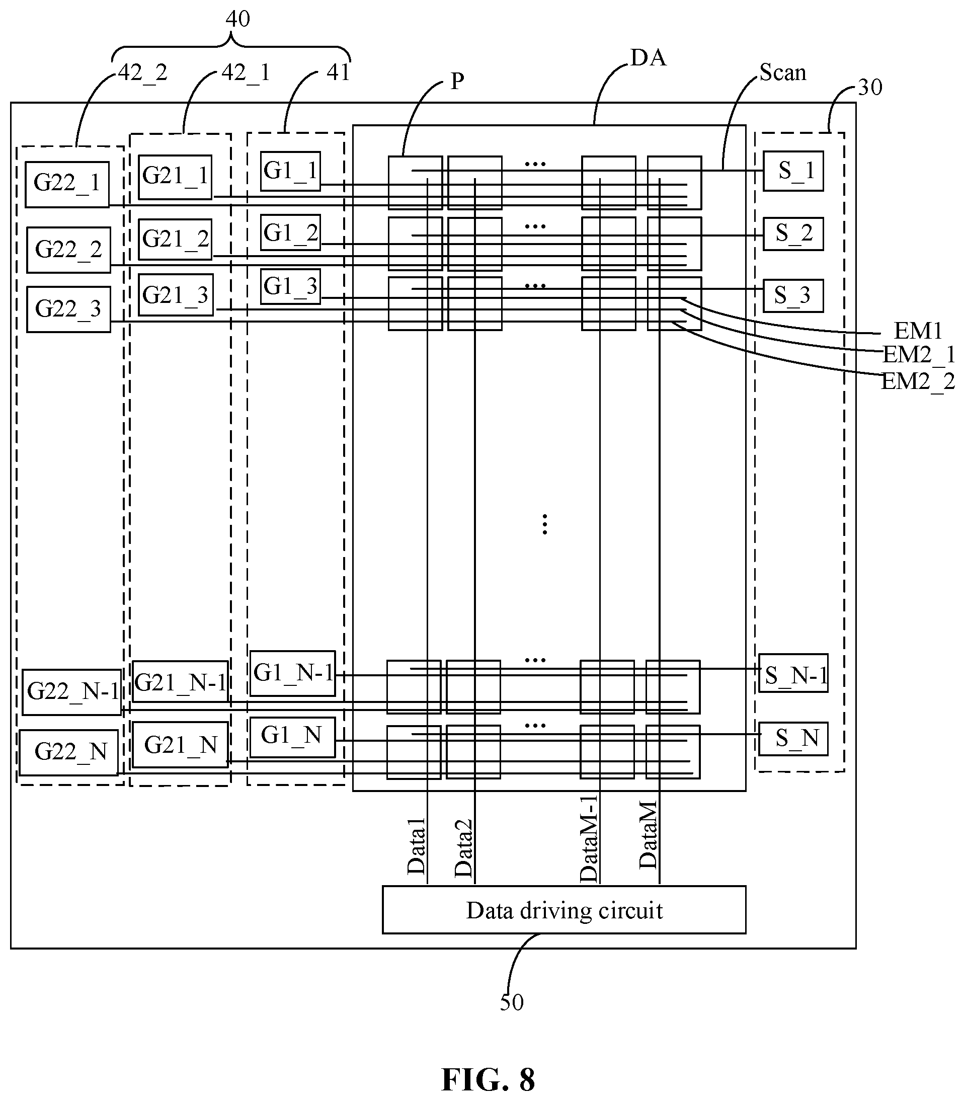 Patent US11847965 Figure 9 – Pixel structure, driving method thereof and display device