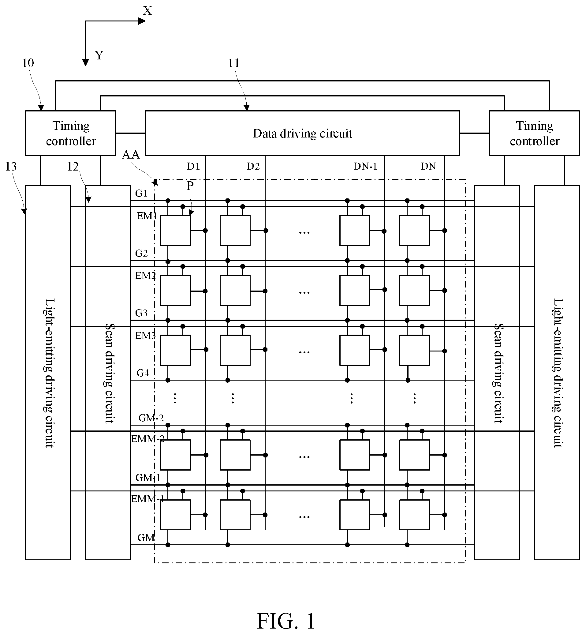 Patent US11847967 Figure 1 – Display substrate and preparation method therefor, and display device