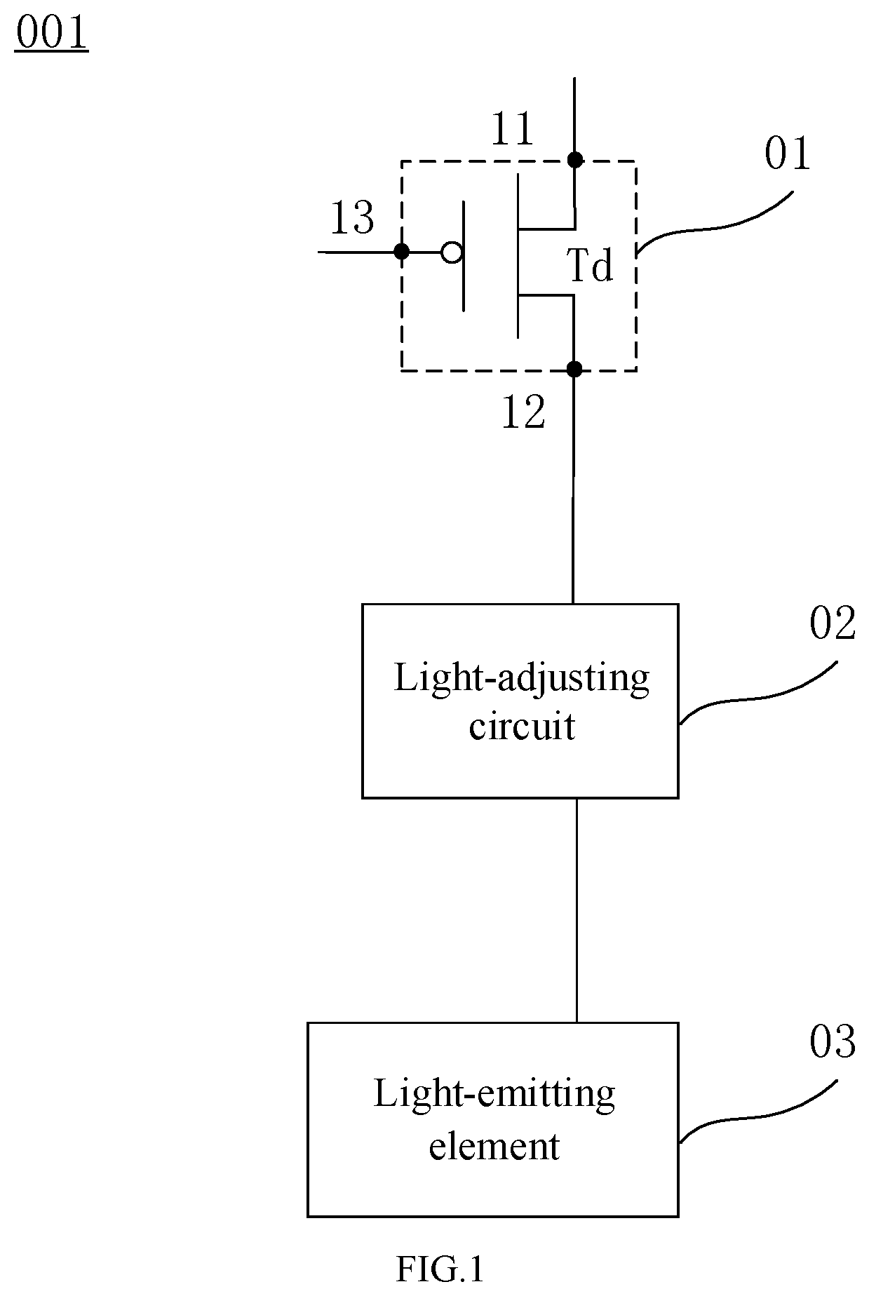 Patent US11847969 — Pixel driving circuit and method for driving the same, display panel, and display device — Figure 1