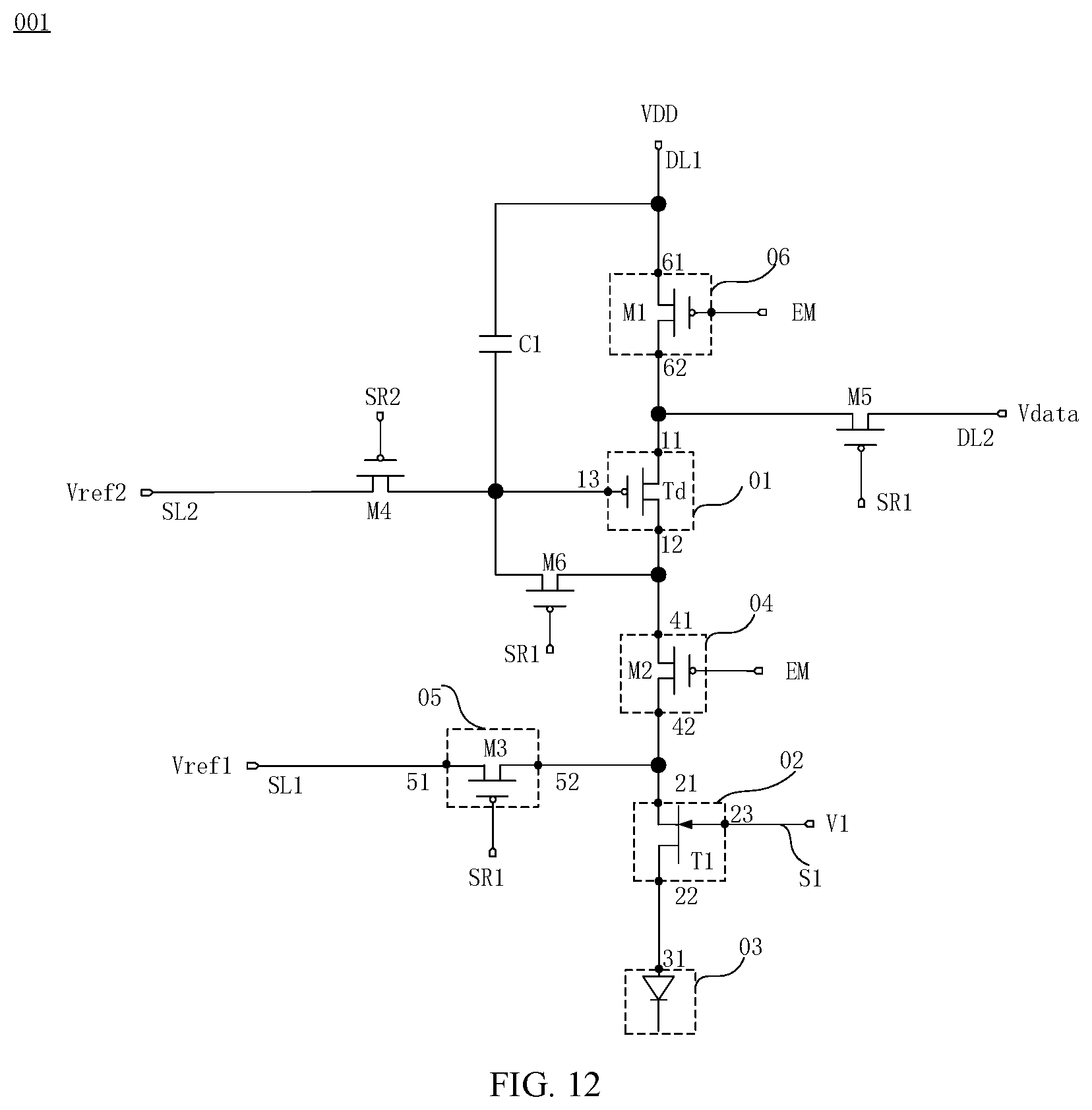 Patent US11847969 Figure 12 – Pixel driving circuit and method for driving the same, display panel, and display device