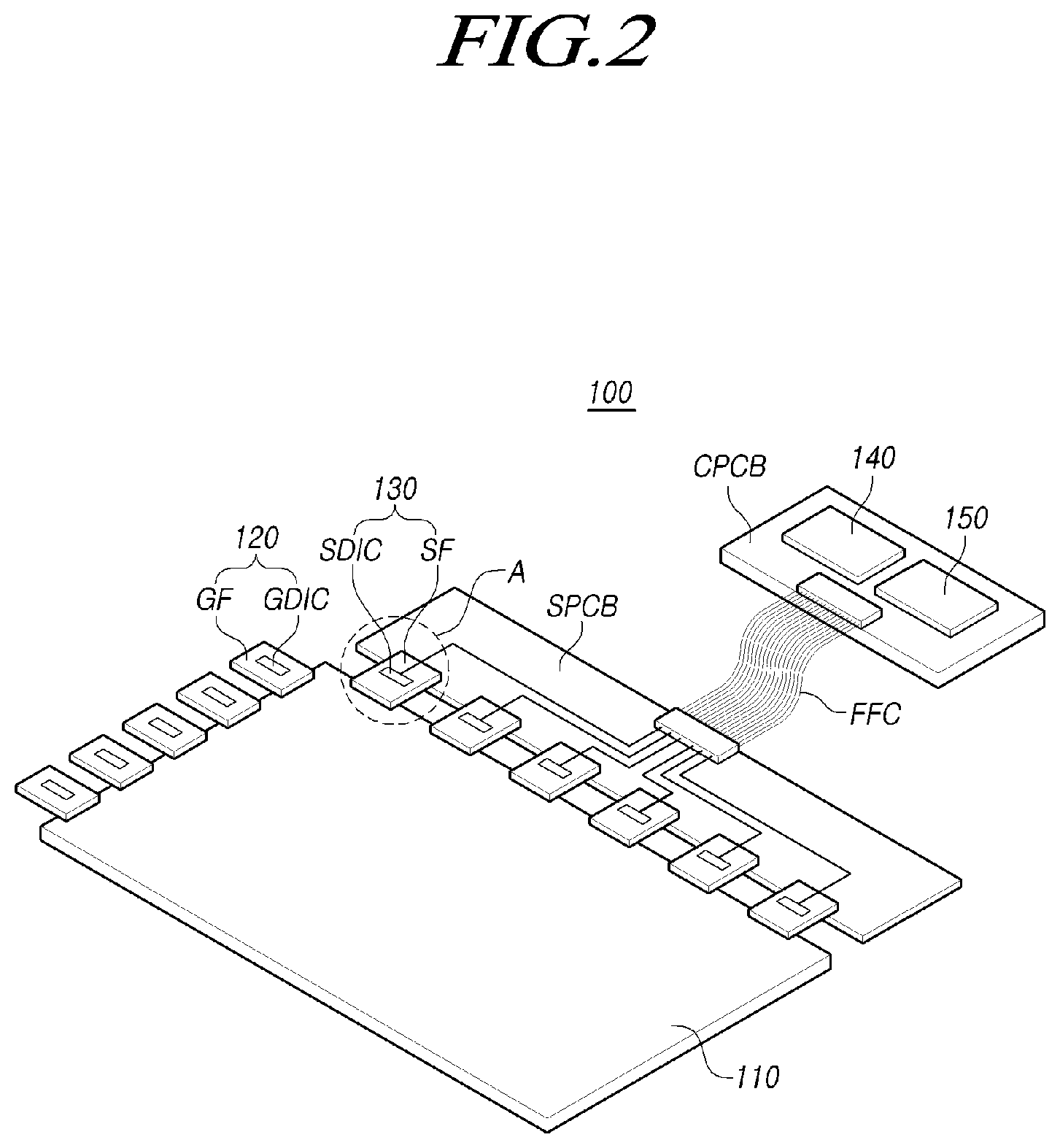 Patent US11847971 Figure 2 – Display device, driving circuit and display driving method