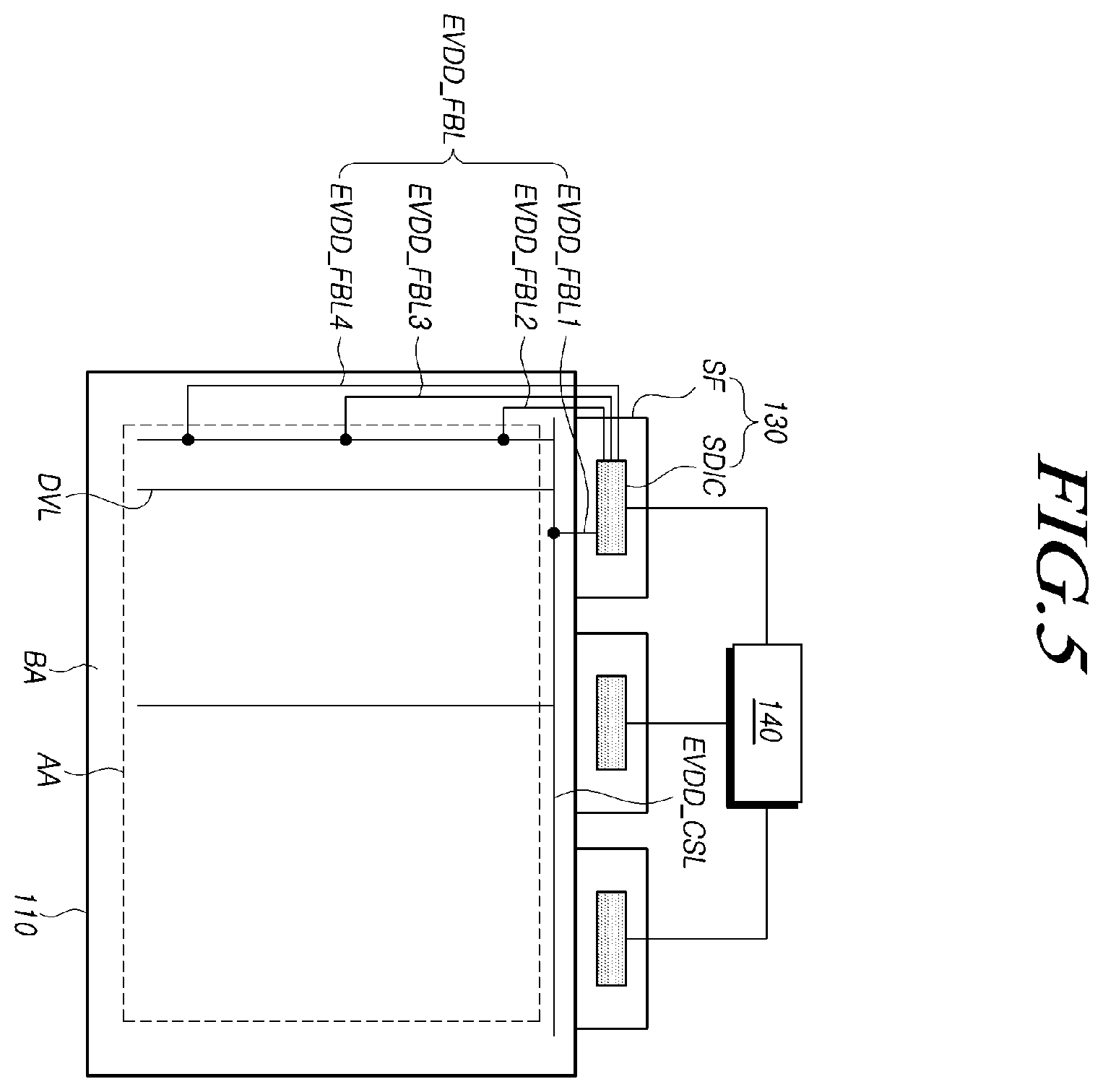 Patent US11847971 Figure 5 – Display device, driving circuit and display driving method