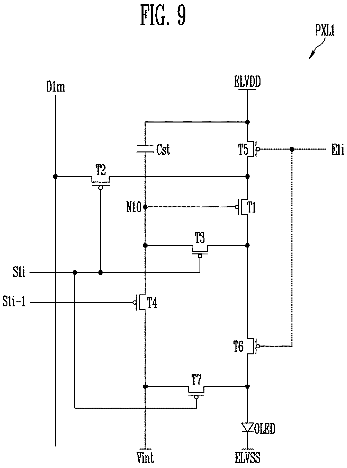 Patent US11847973 Figure 9 – Display device capable of displaying an image of uniform brightness