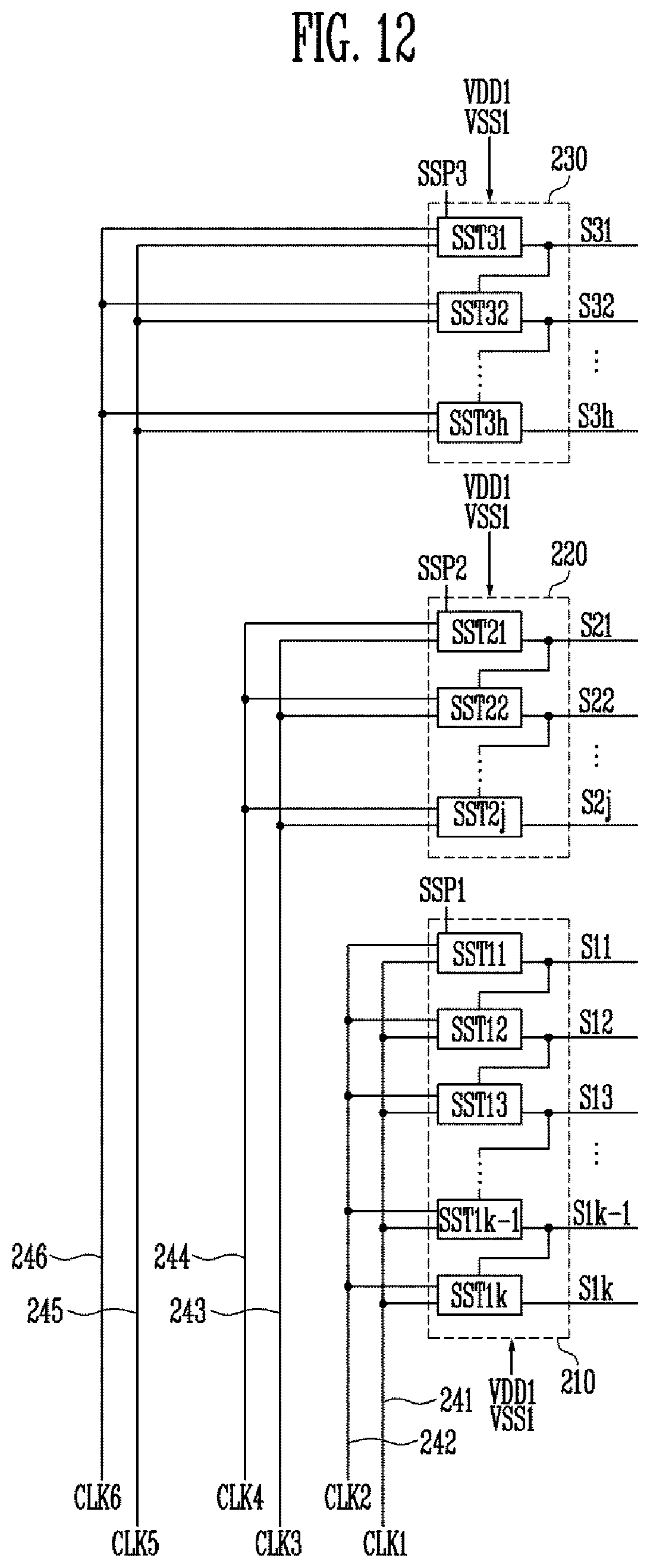 Patent US11847973 Figure 12 – Display device capable of displaying an image of uniform brightness