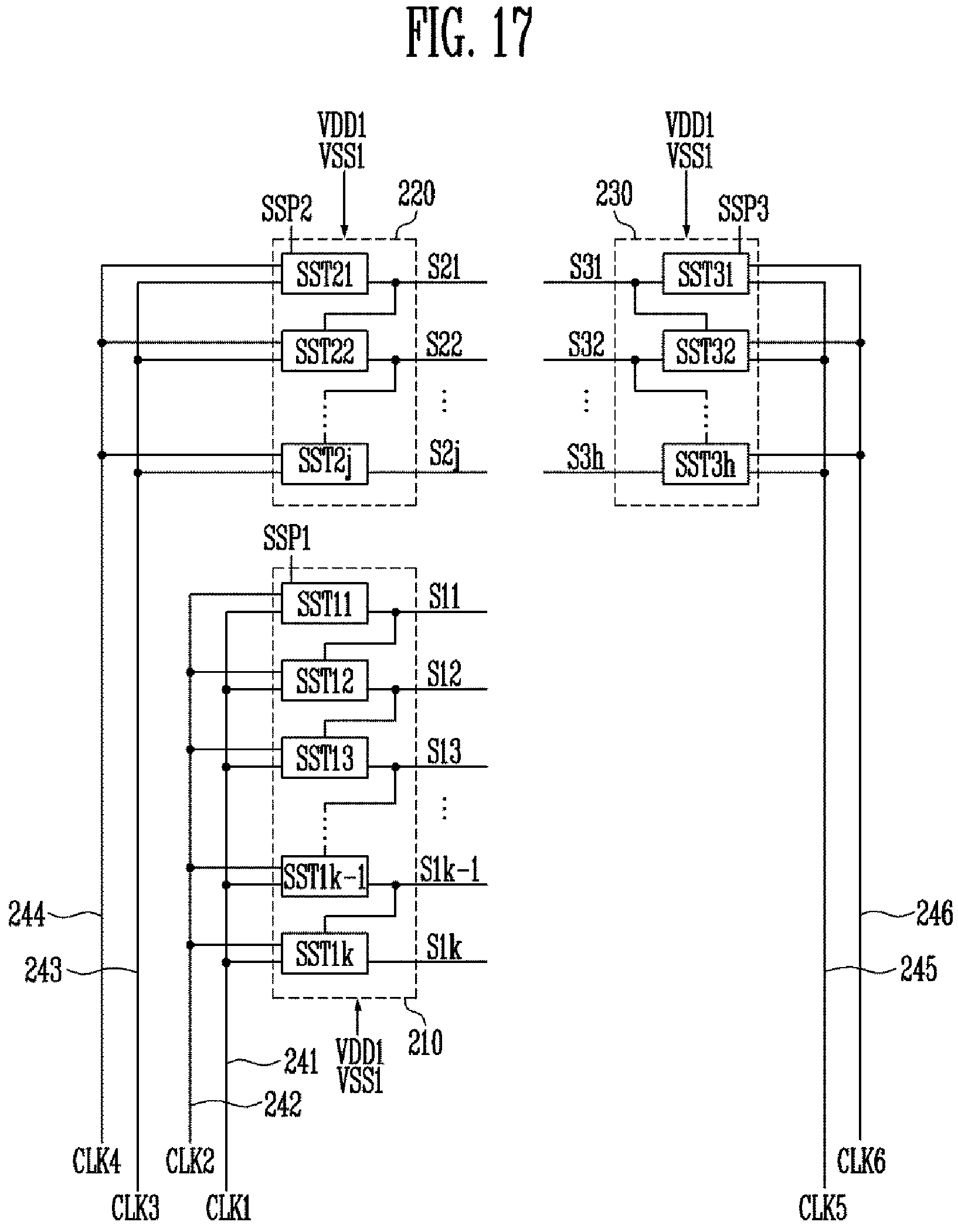 Patent US11847973 Figure 17 – Display device capable of displaying an image of uniform brightness
