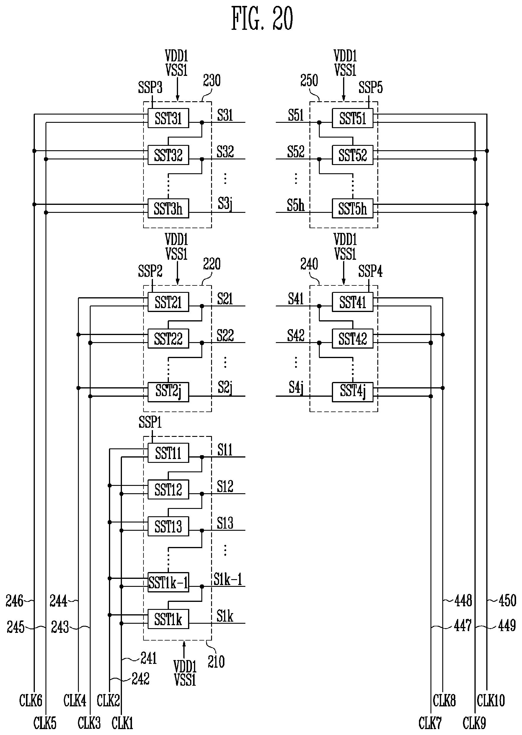 Patent US11847973 Figure 20 – Display device capable of displaying an image of uniform brightness
