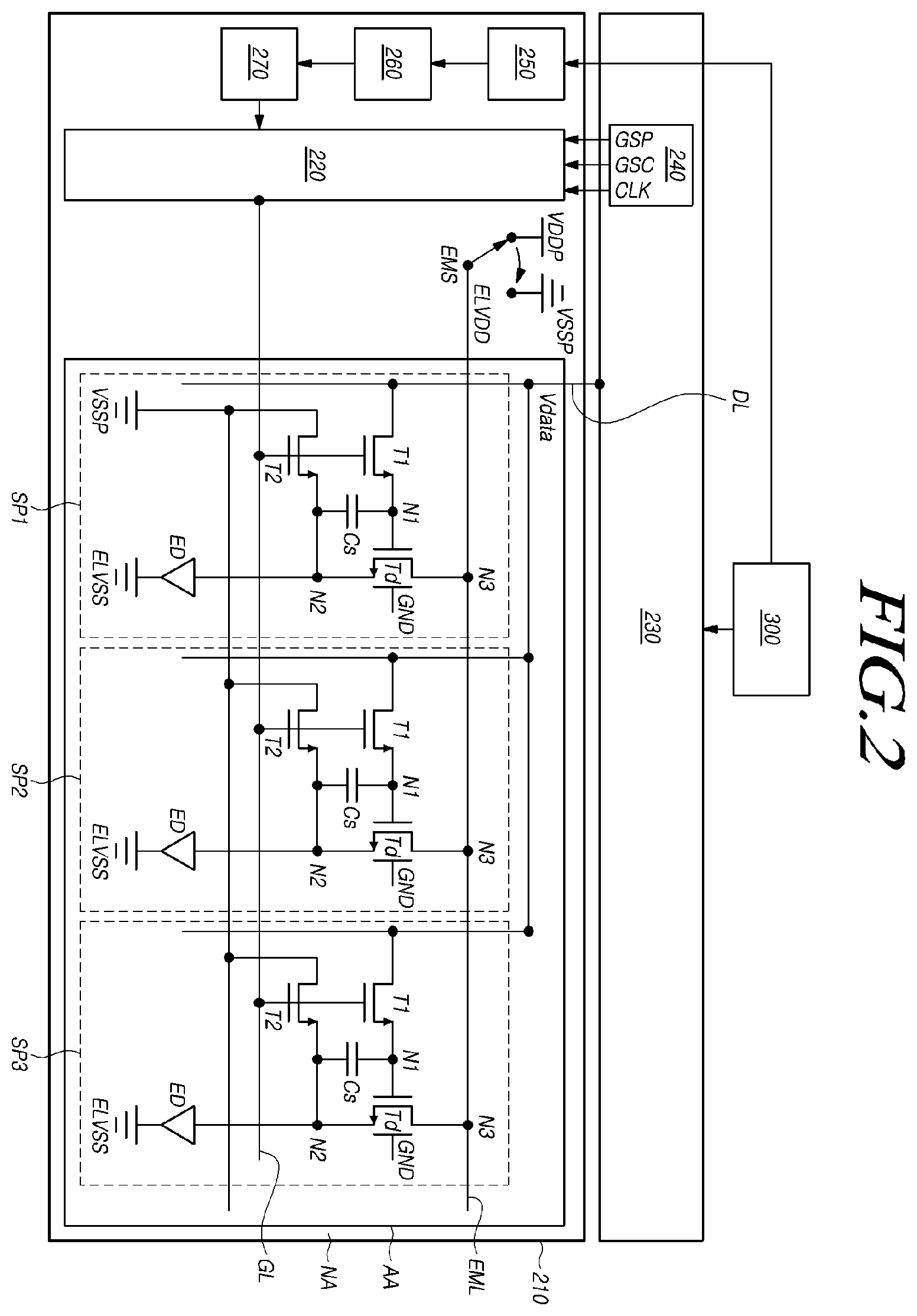 Patent US11847974 Figure 2 – Display device and virtual reality device