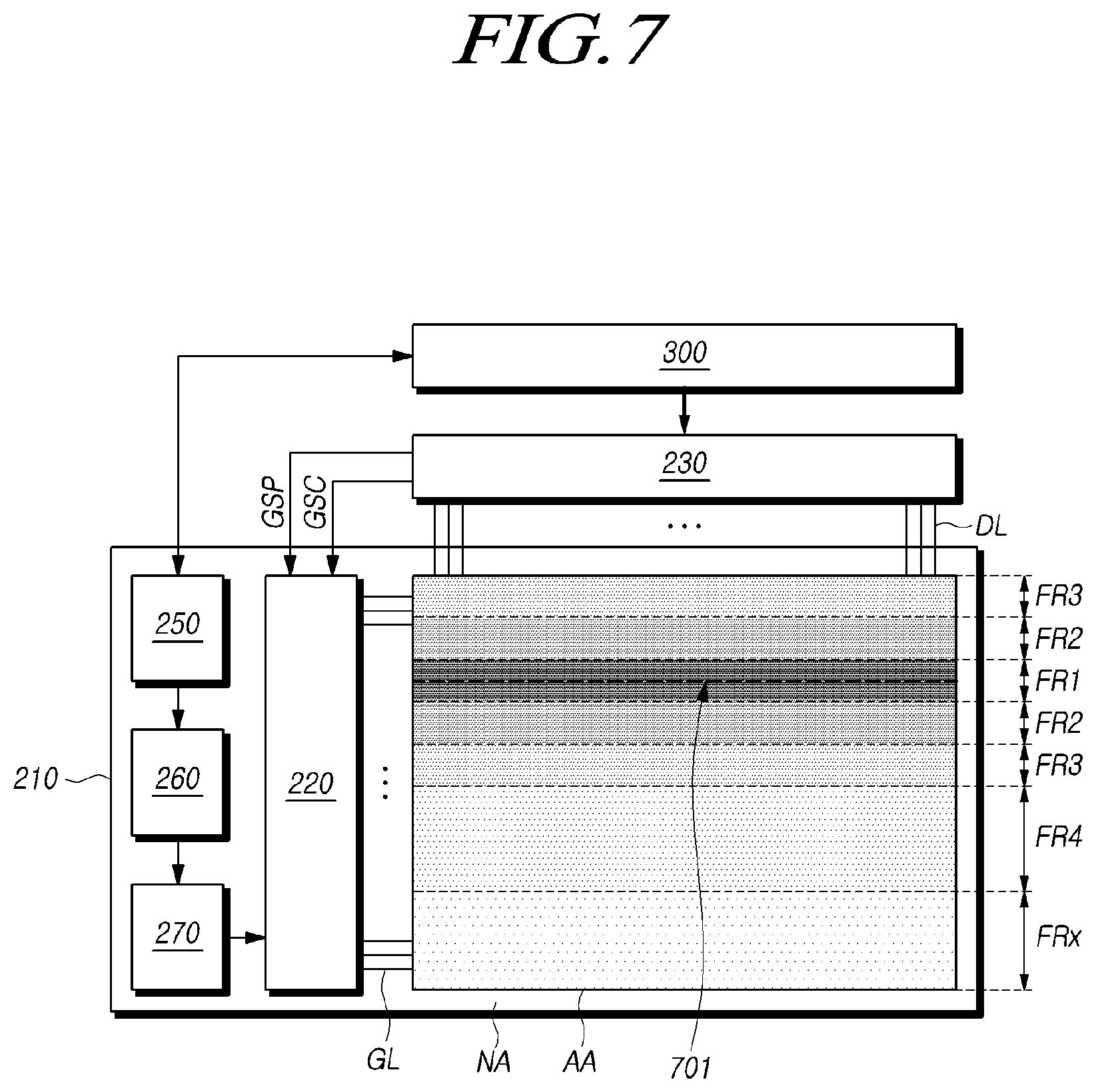 Patent US11847974 Figure 7 – Display device and virtual reality device