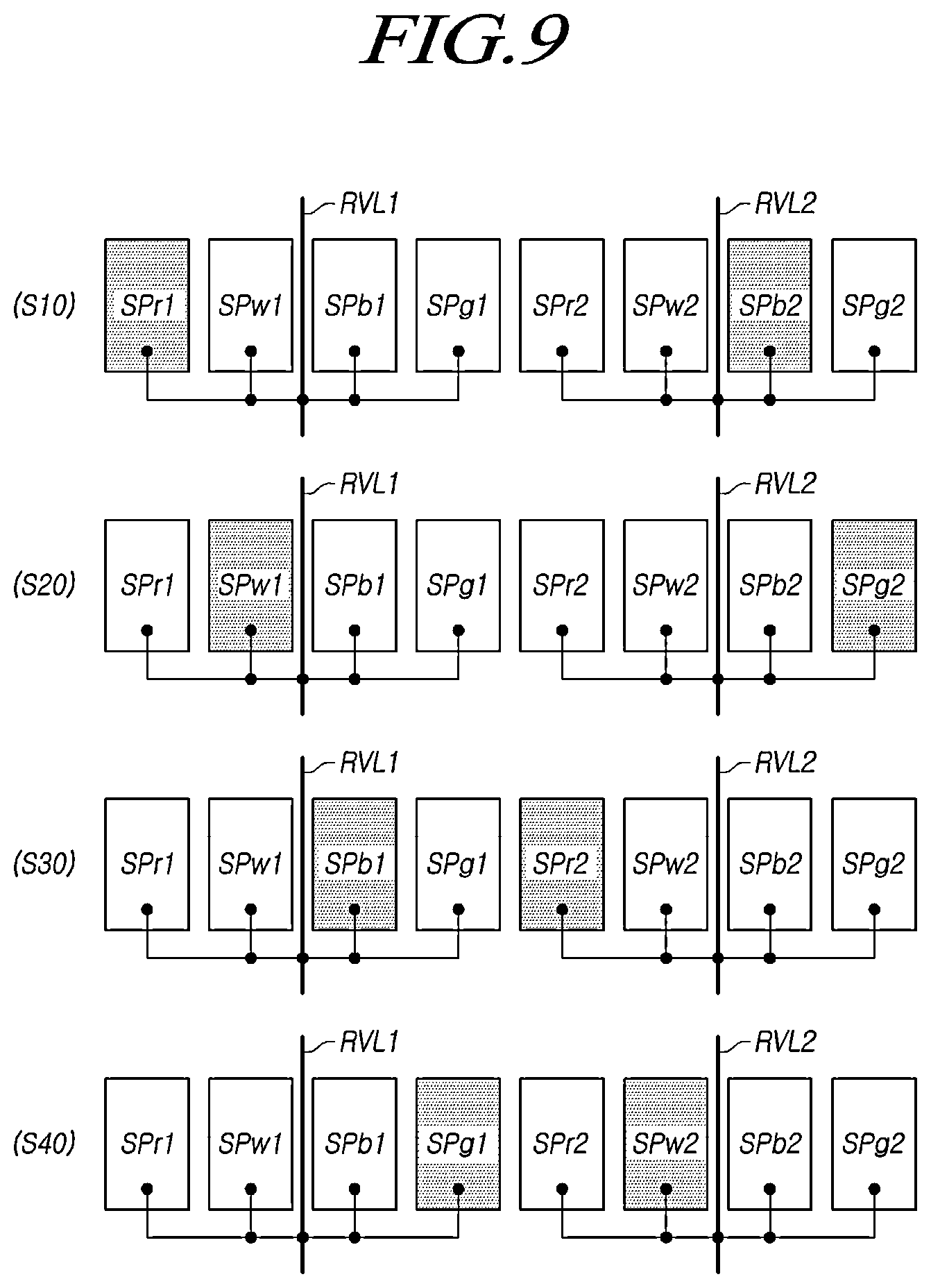 Patent US11847977 Figure 9 – Display device having a reference voltage for outputting to a subpixel