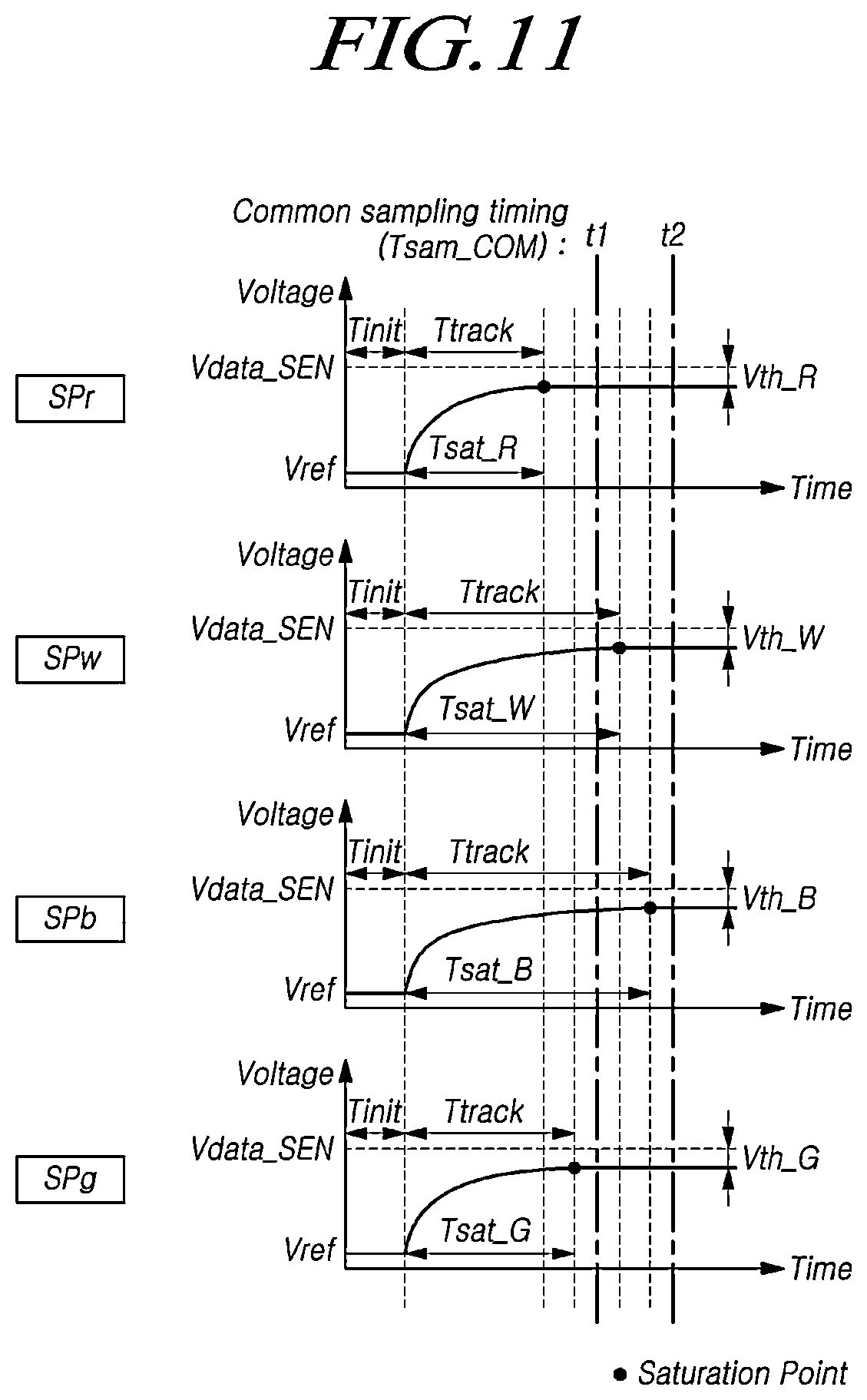 Patent US11847977 Figure 12 – Display device having a reference voltage for outputting to a subpixel