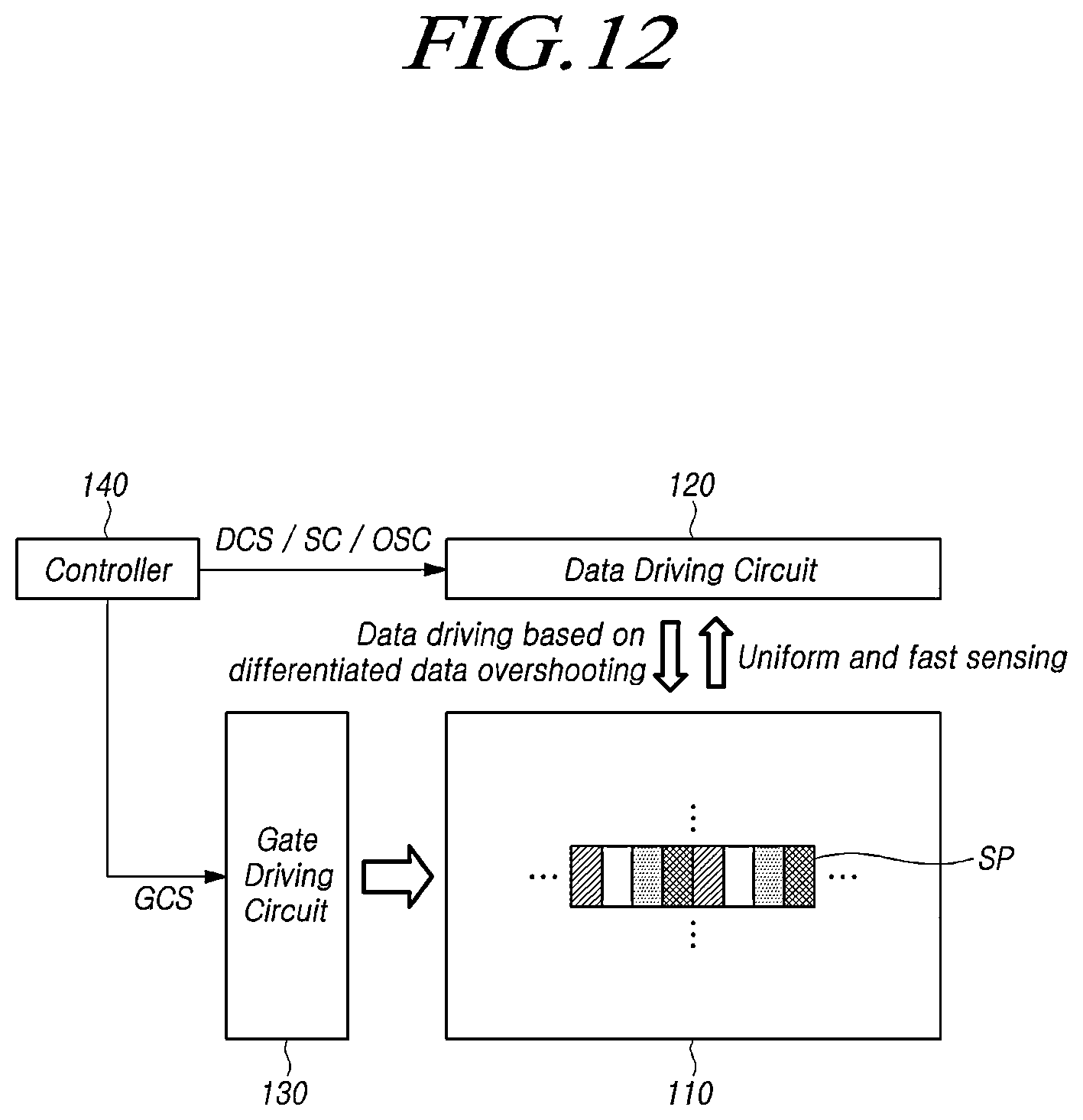 Patent US11847977 Figure 13 – Display device having a reference voltage for outputting to a subpixel