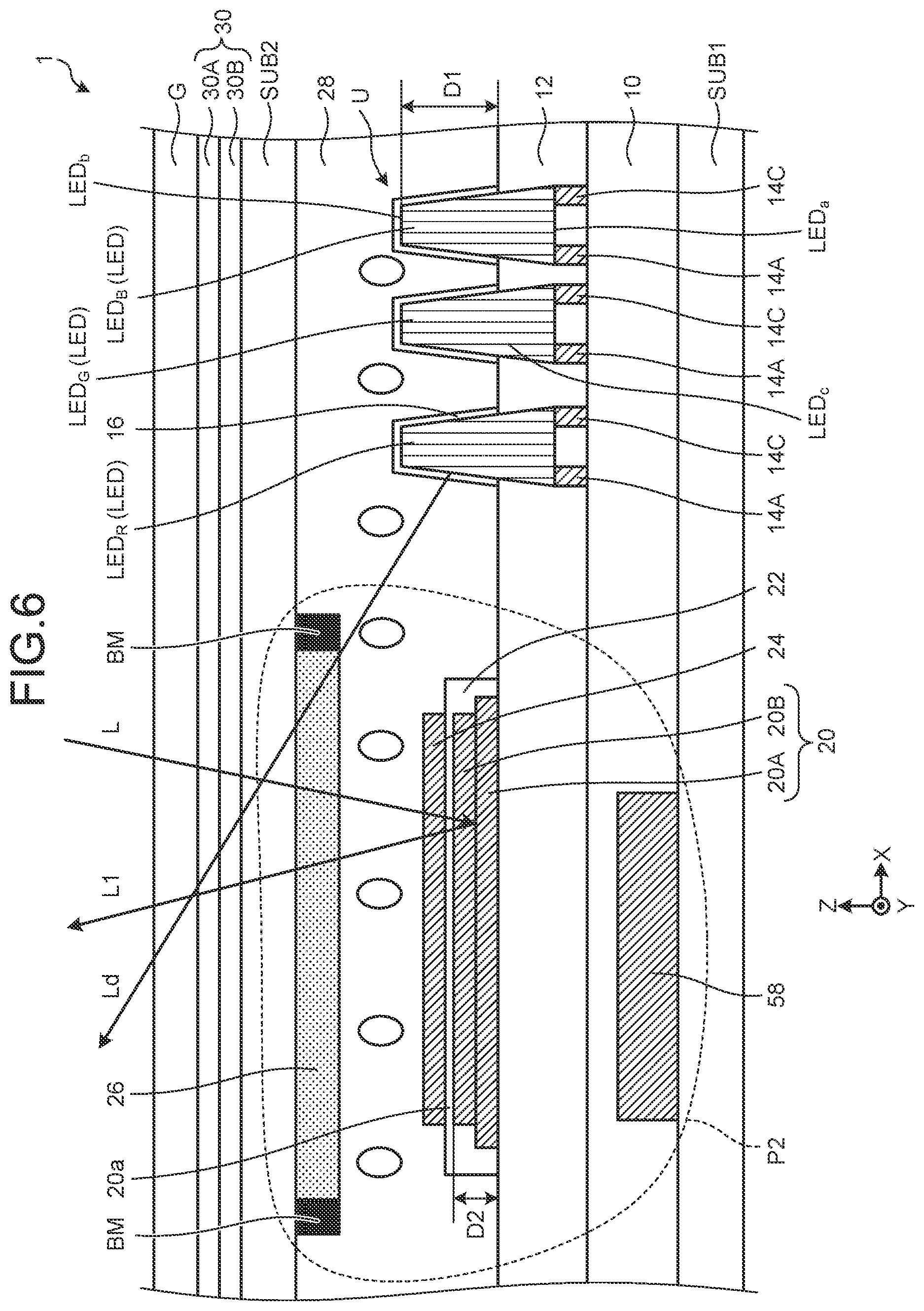 Patent US11847987 Figure 6 – Display device