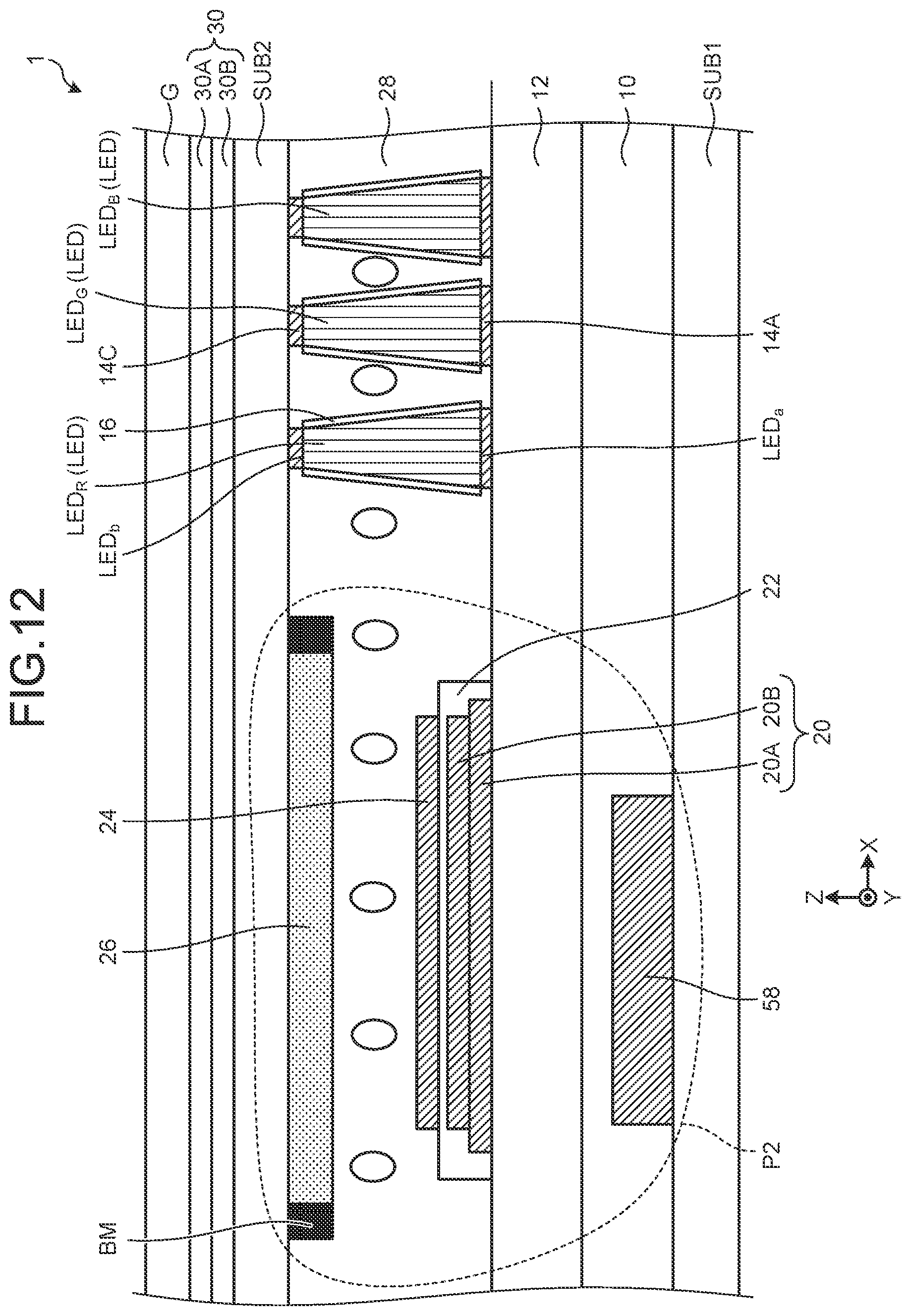 Patent US11847987 Figure 11 – Display device