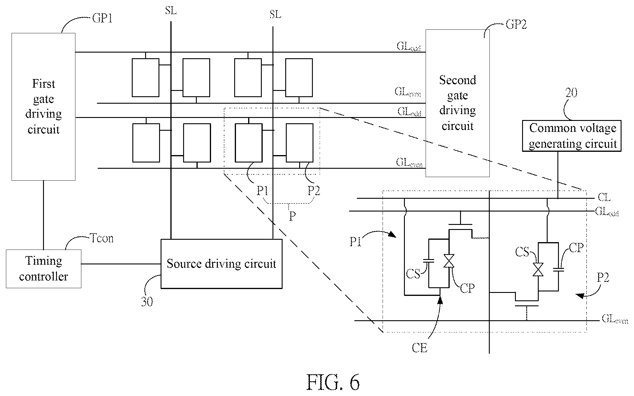 Patent US11847988 Figure 6 – Driving method for flicker suppression of display panel and driving circuit thereof