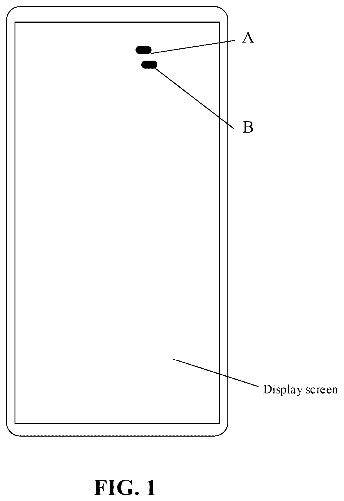 Patent US11847993 Figure 1 – Method and apparatus for locating sensor under display screen and electronic device