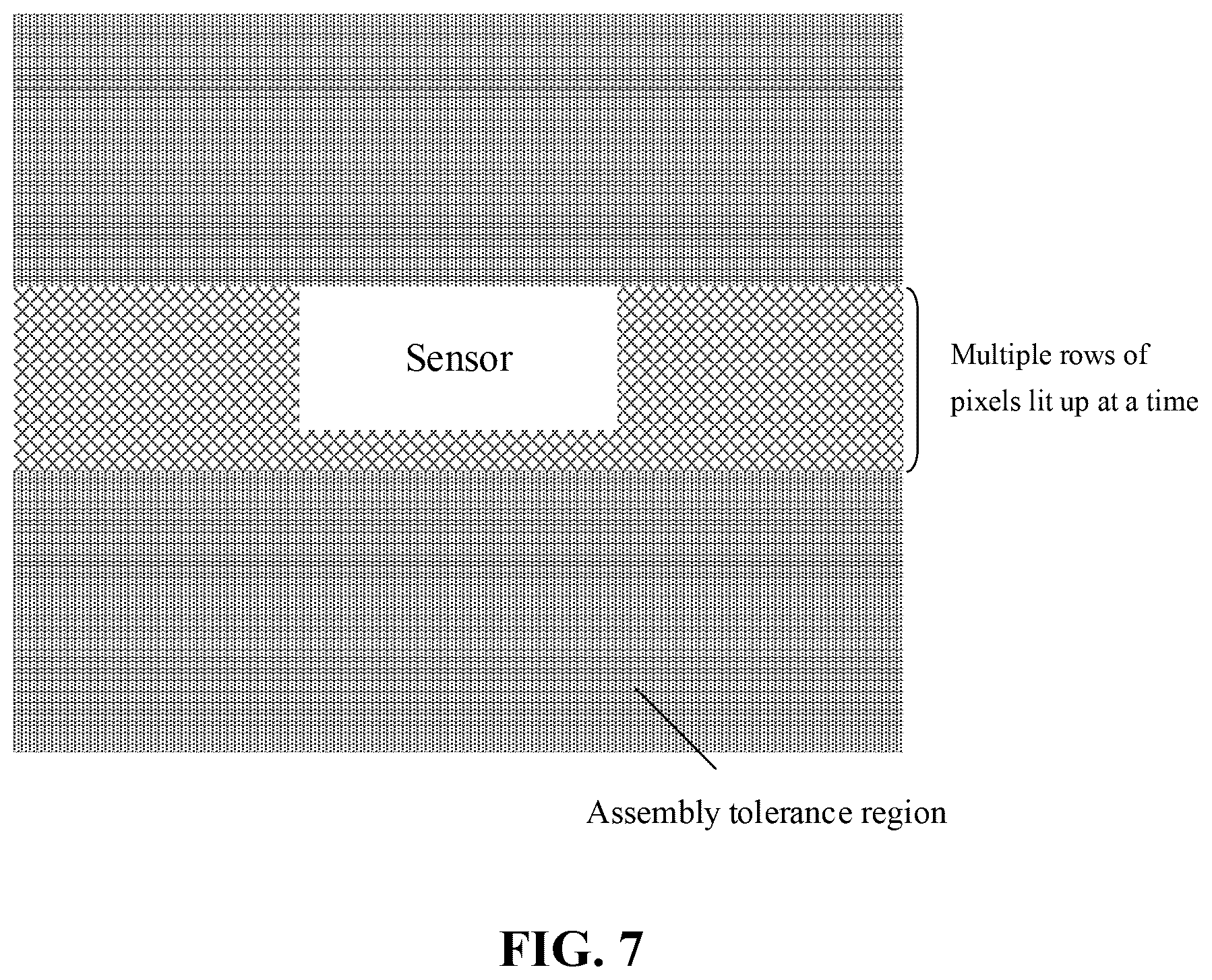 Patent US11847993 Figure 7 – Method and apparatus for locating sensor under display screen and electronic device