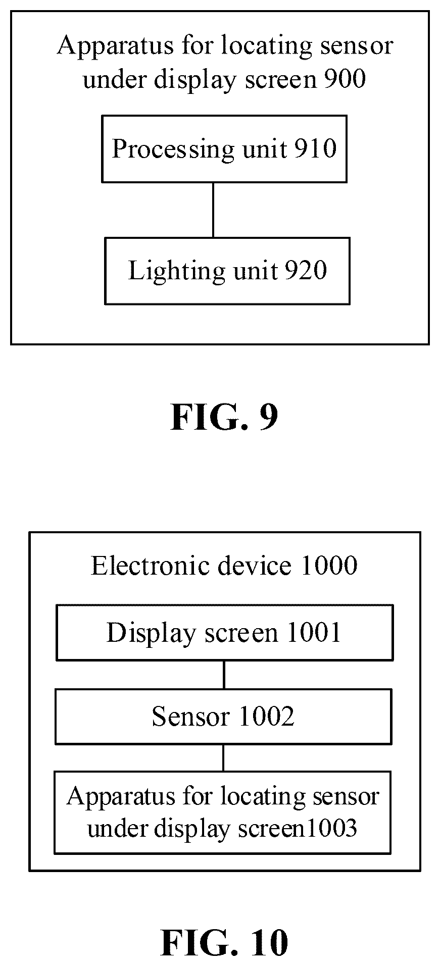 Patent US11847993 Figure 9 – Method and apparatus for locating sensor under display screen and electronic device