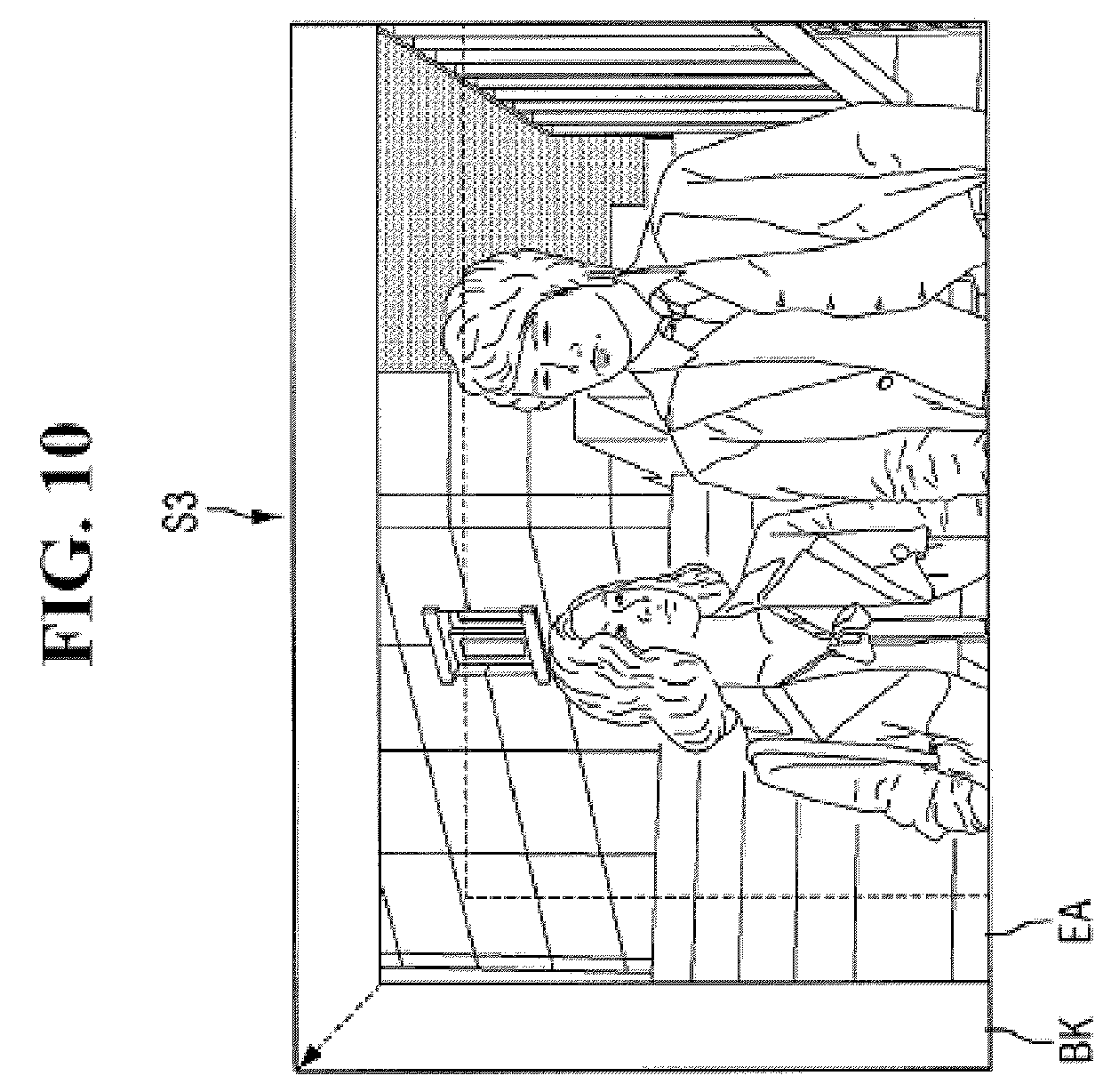 Patent US11847996 Figure 10 – Display device with image shift