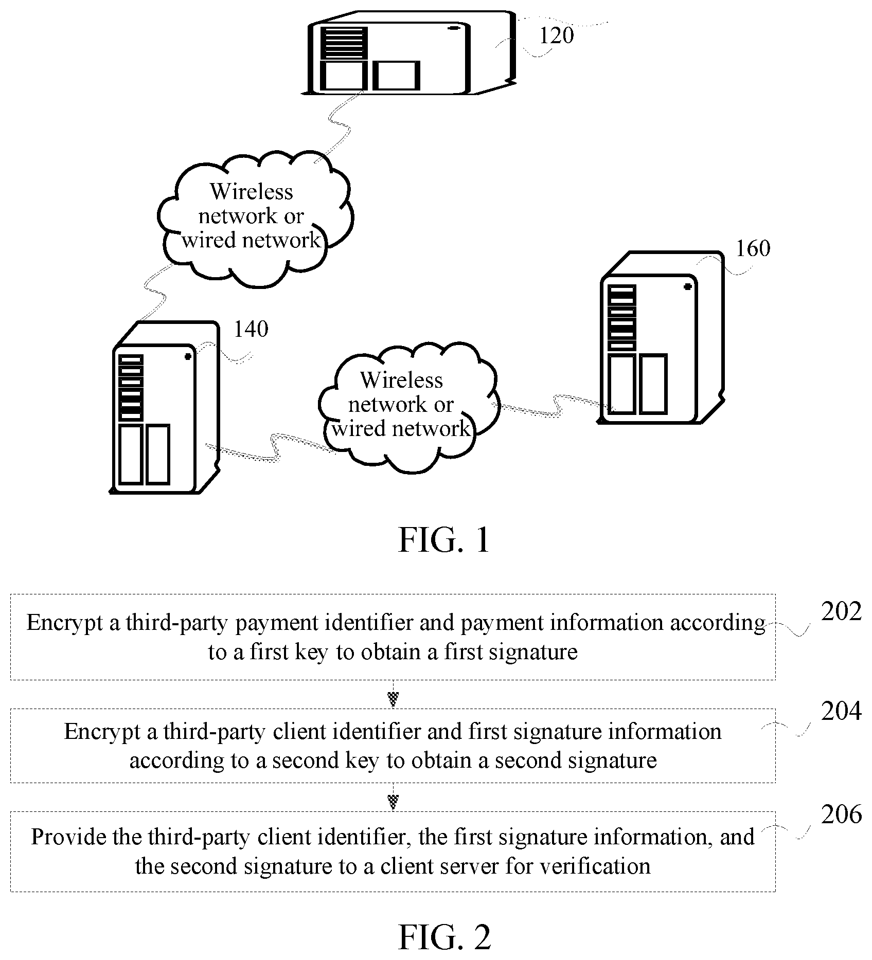 Patent US11854003 Figure 1 – Signature verification method, apparatus, and system