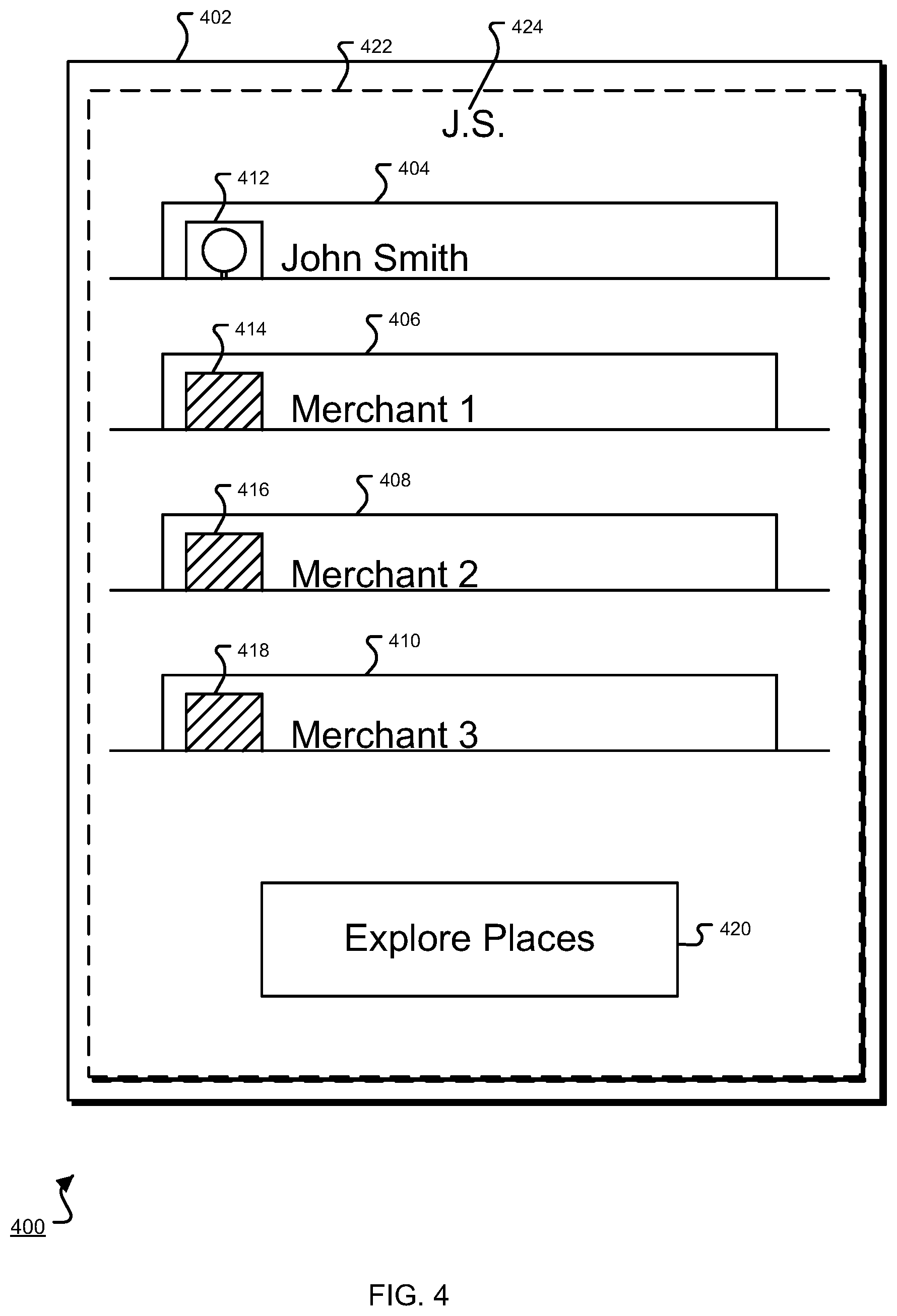Patent US11854010 Figure 4 – Authorization of cardless payment transactions