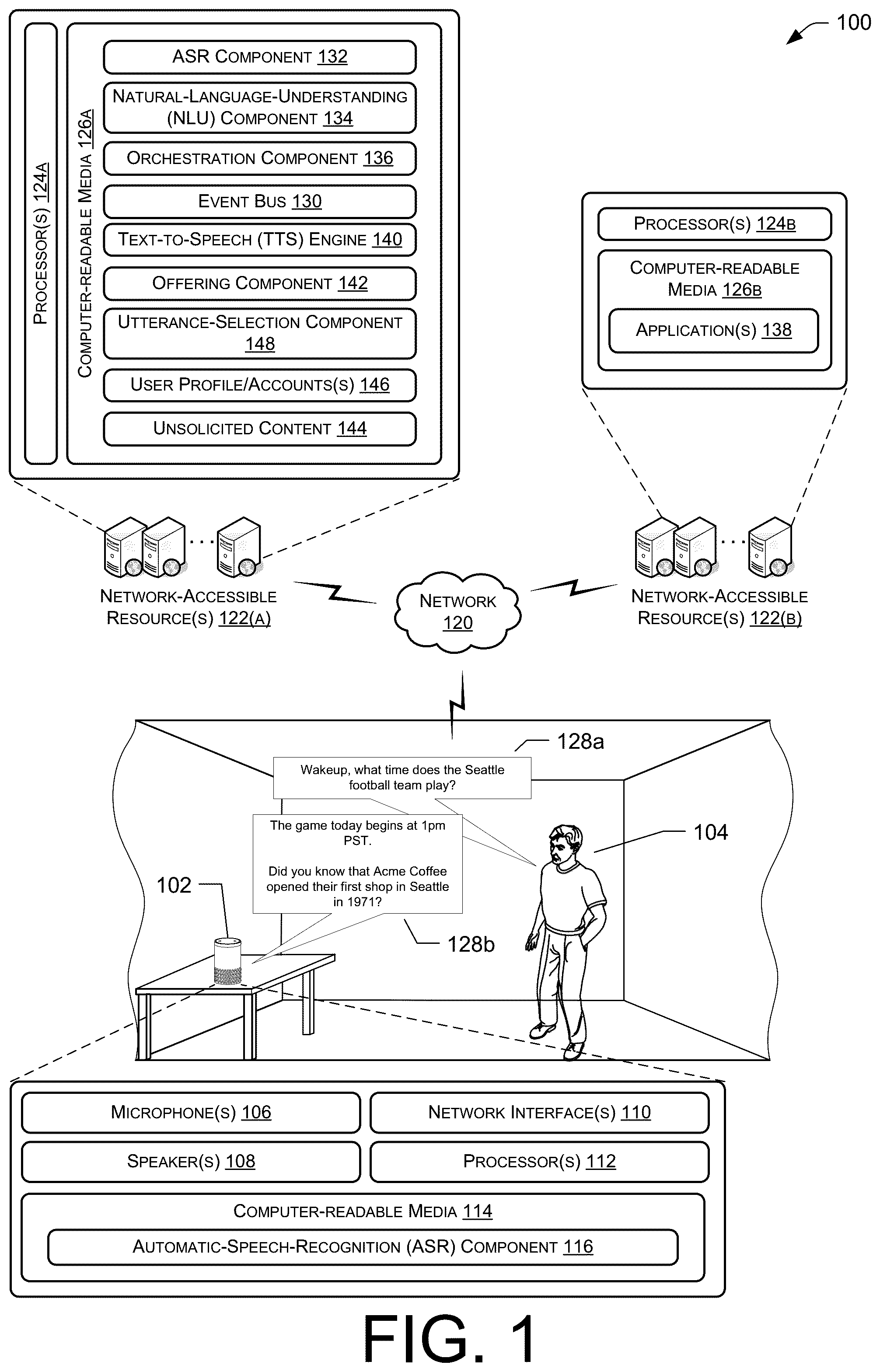 Patent US11854040 Figure 1 – Responding with unresponsive content