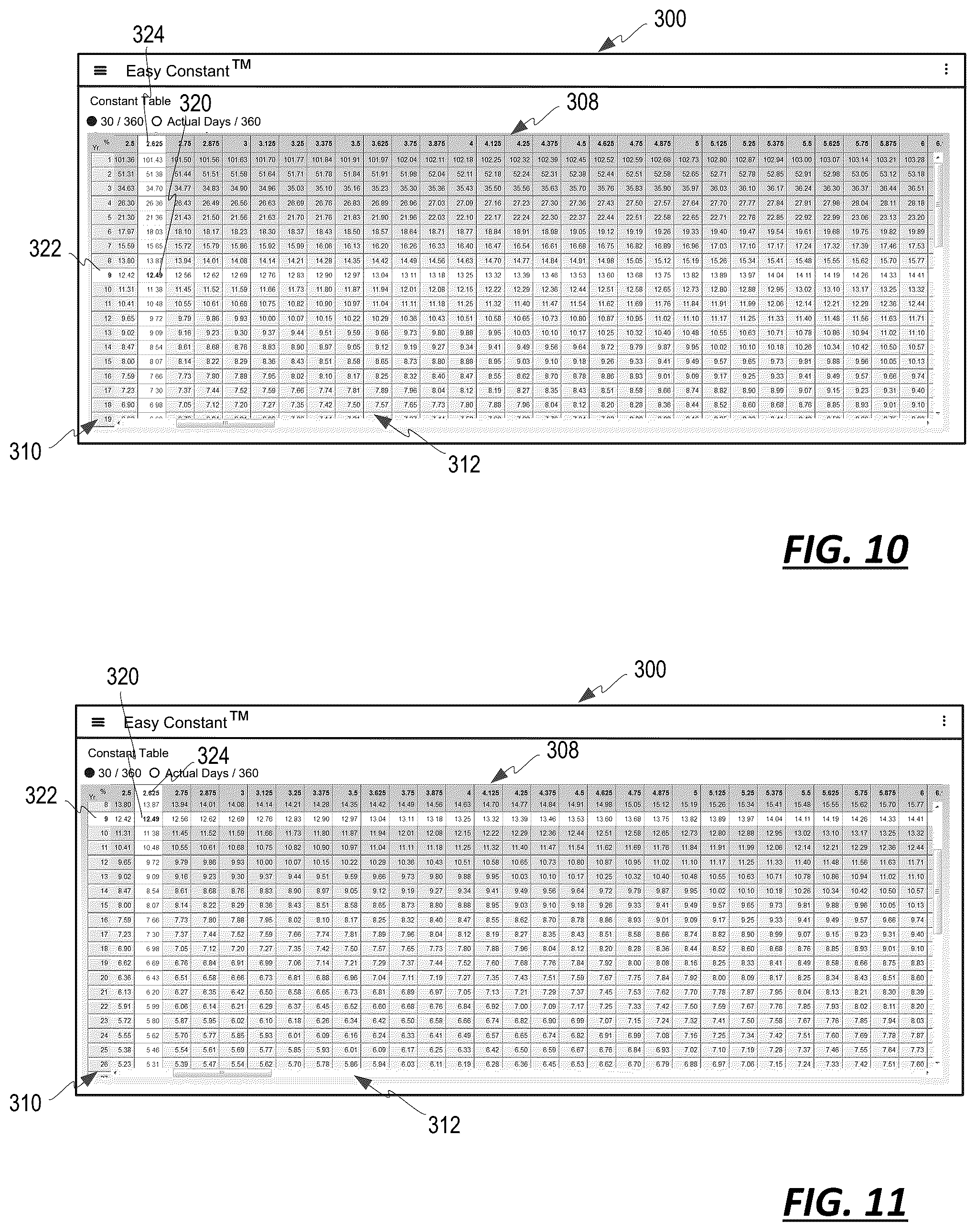 Patent US11854076 Figure 5 – Specialized calculator with graphical element and user interfaces