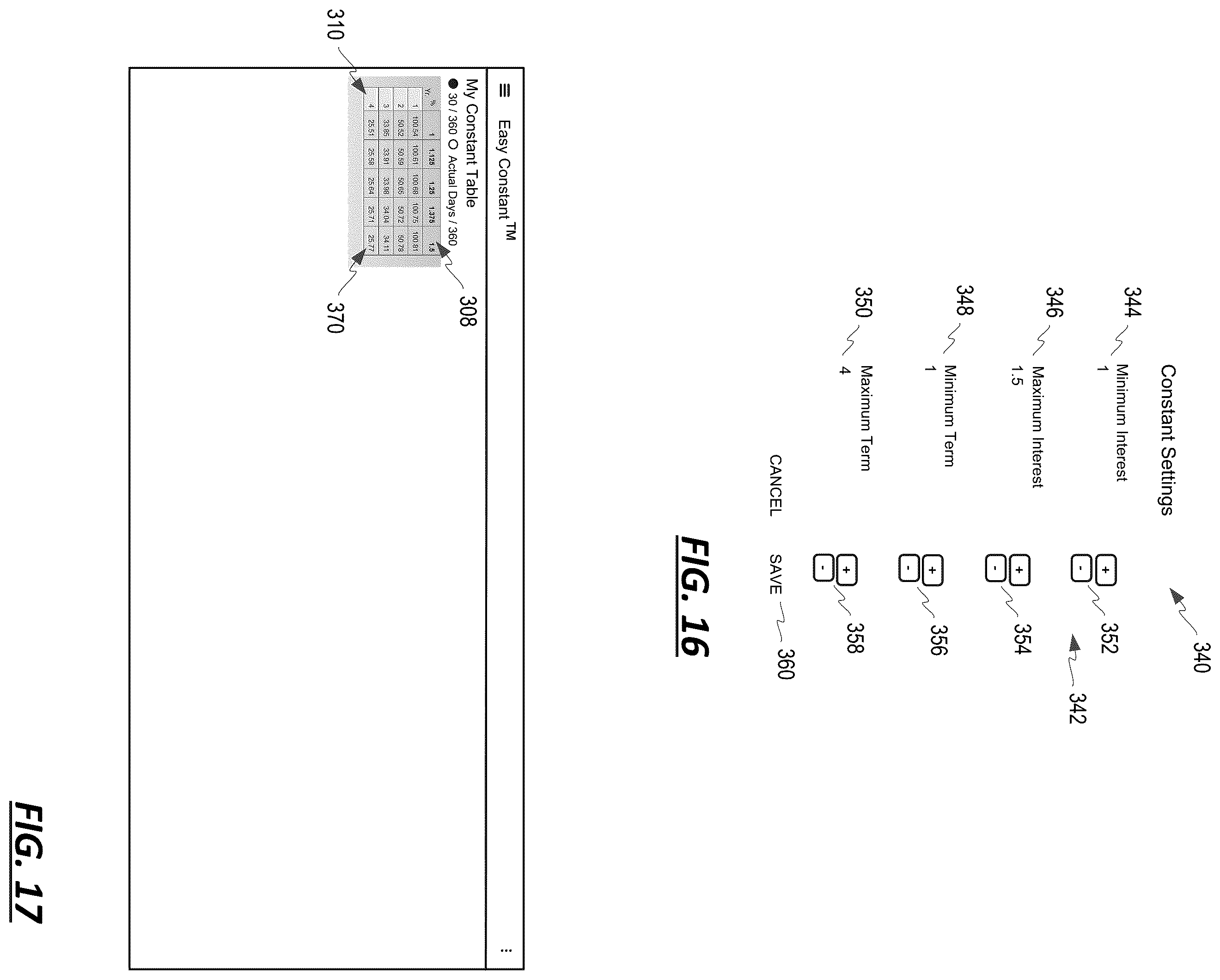 Patent US11854076 Figure 8 – Specialized calculator with graphical element and user interfaces