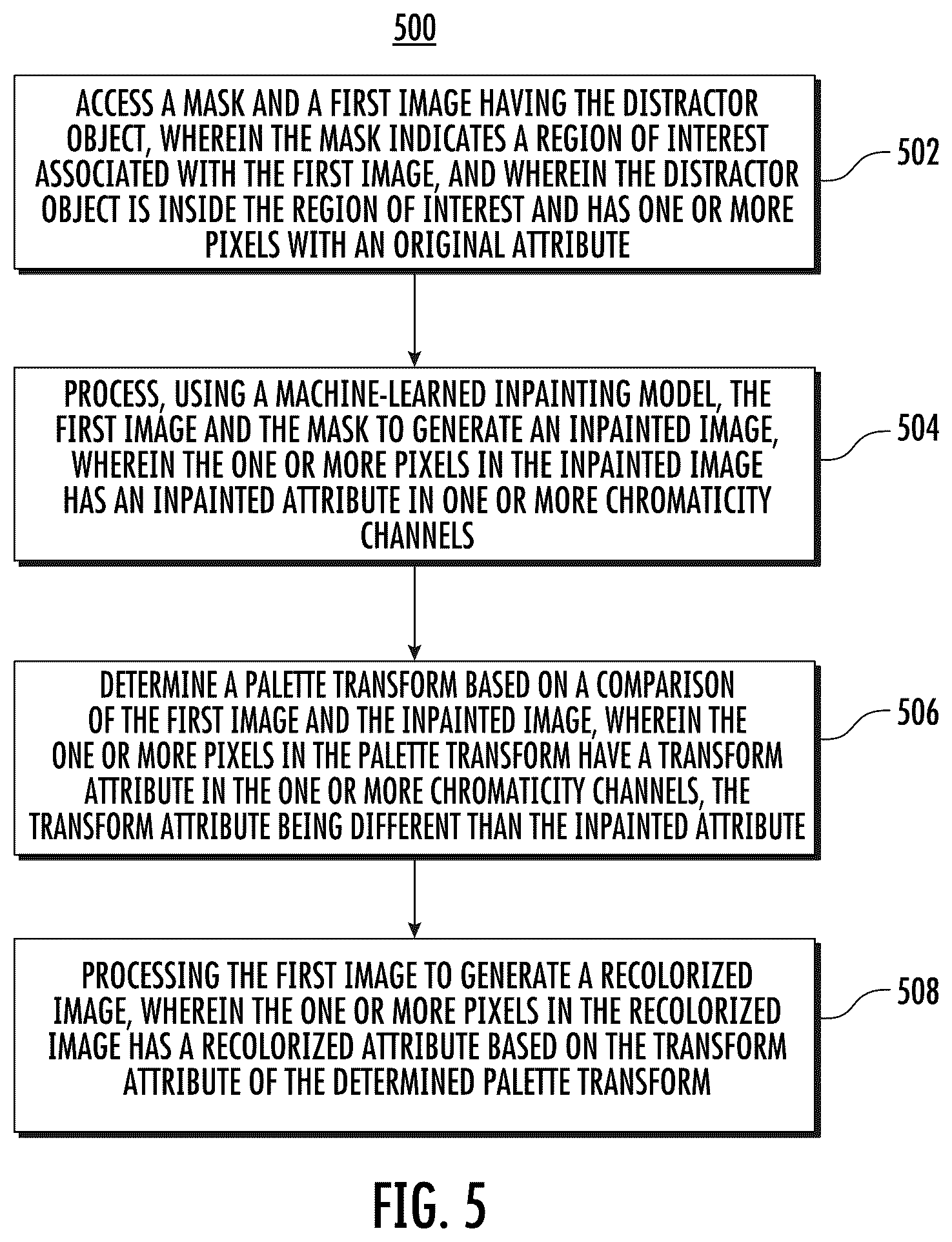 Patent US11854120 Figure 9 – Techniques for reducing distractions in an image