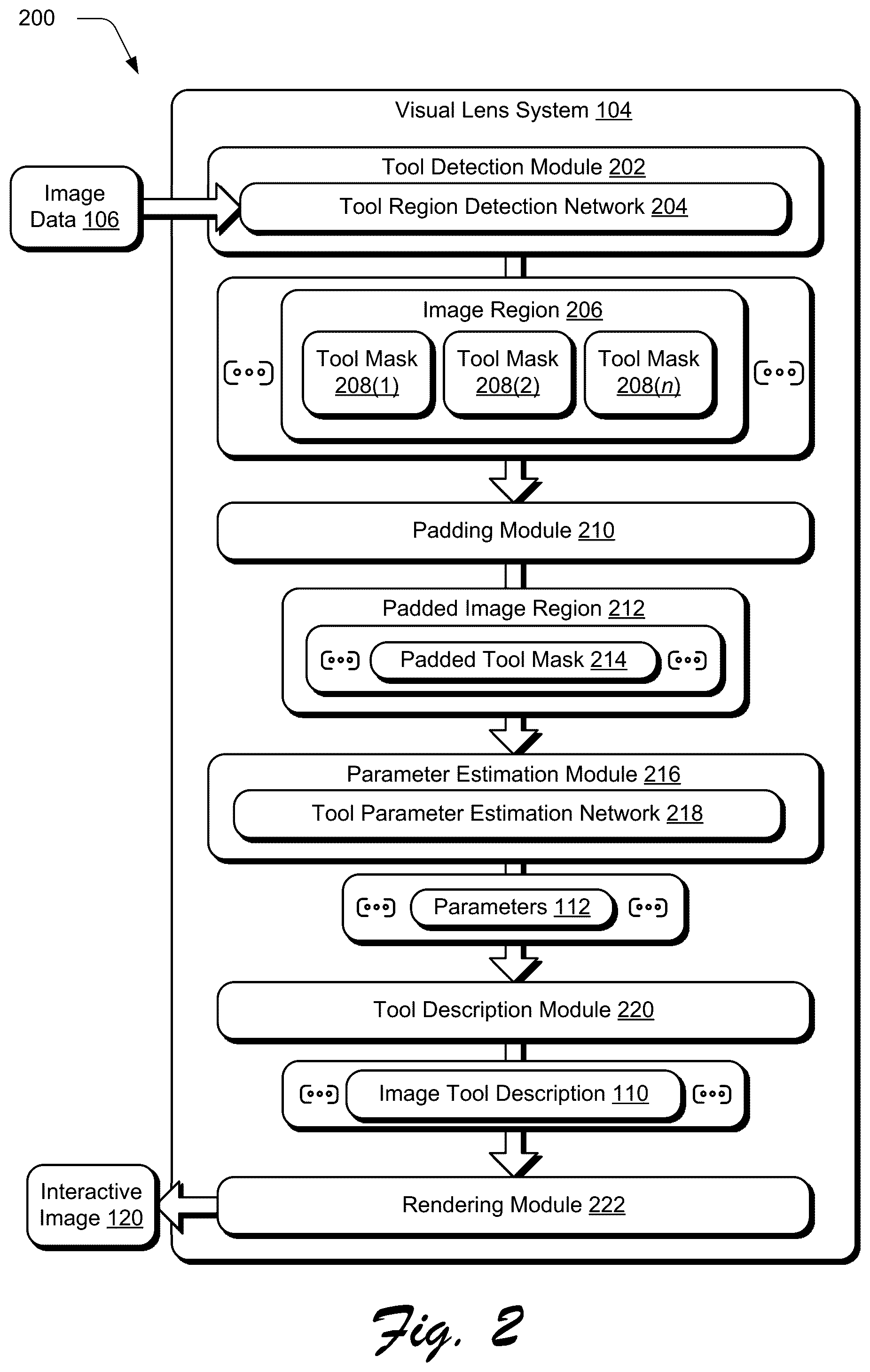 Patent US11854128 Figure 2 – Automated digital tool identification from a rasterized image