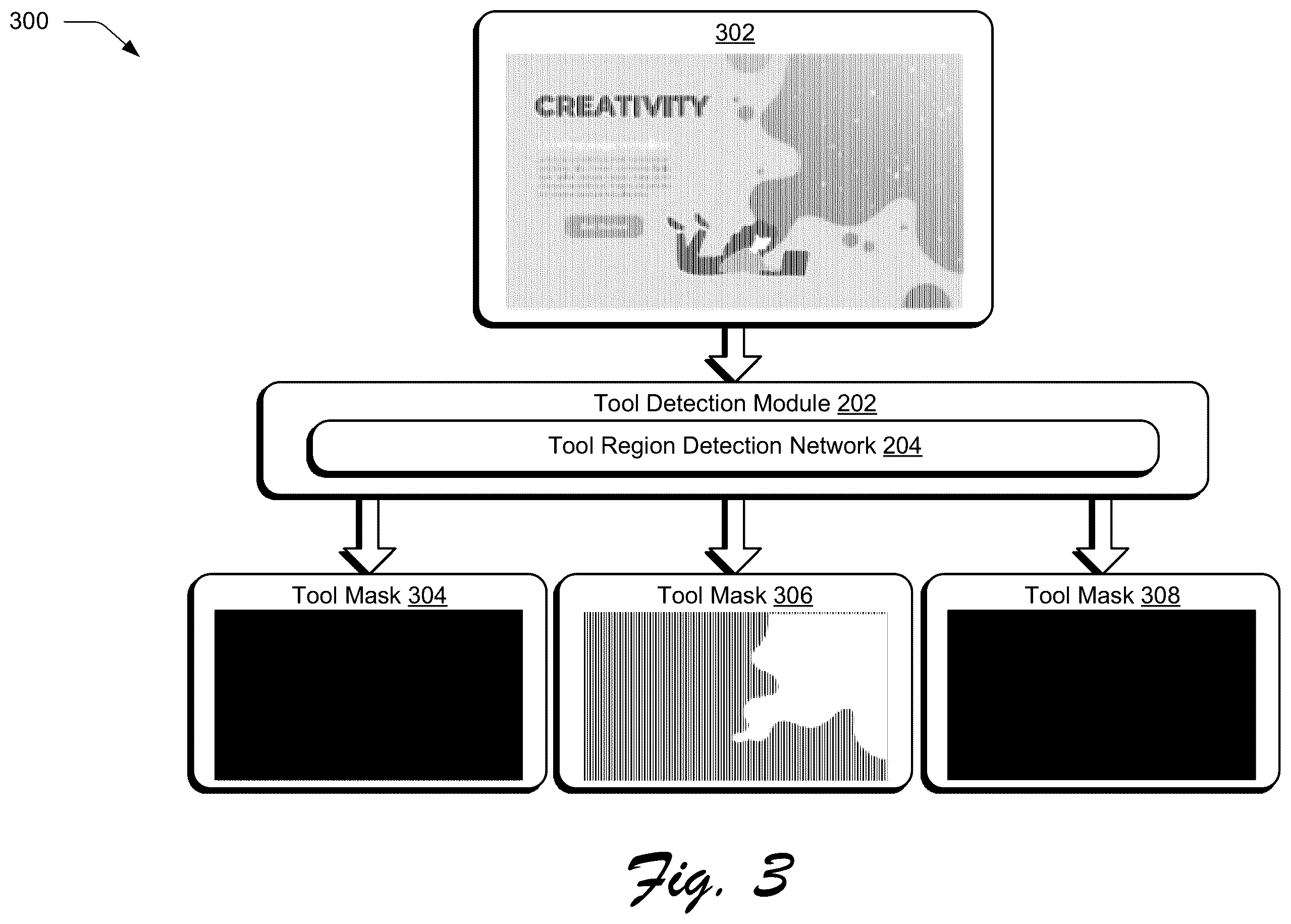Patent US11854128 Figure 3 – Automated digital tool identification from a rasterized image
