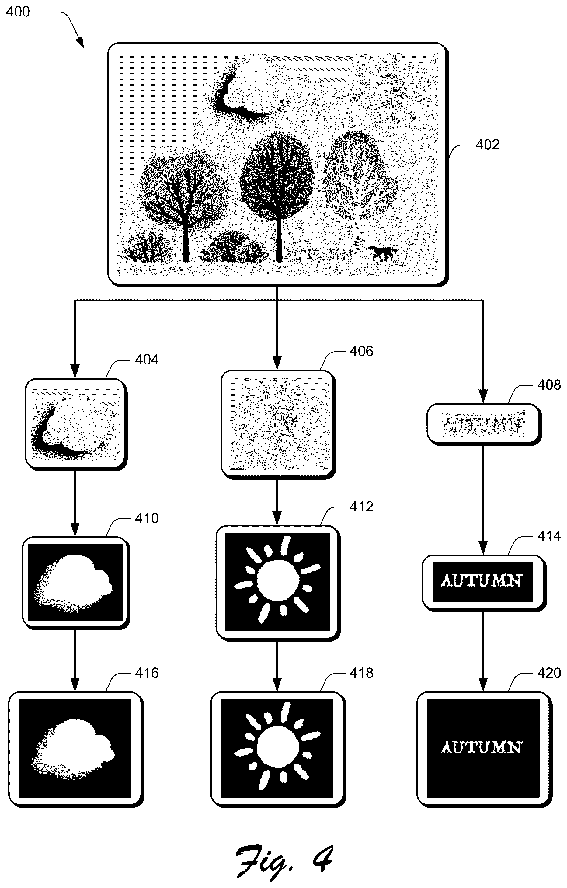 Patent US11854128 Figure 4 – Automated digital tool identification from a rasterized image