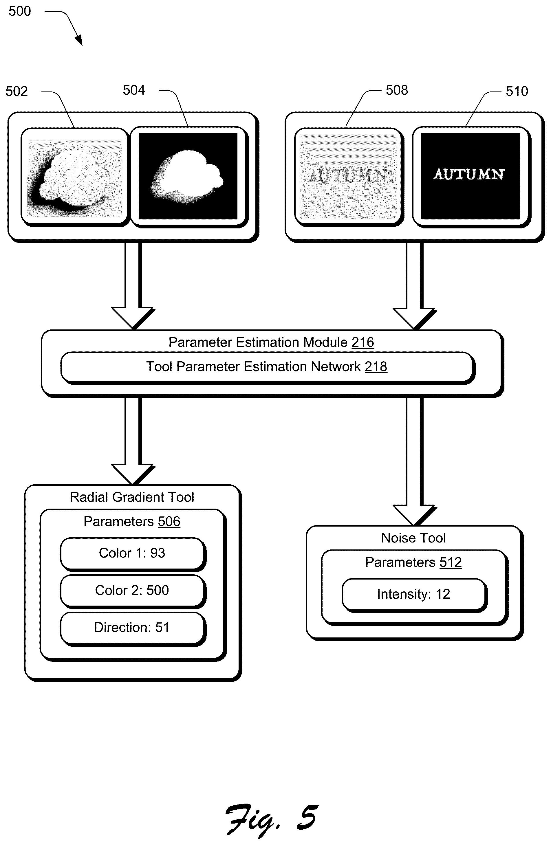Patent US11854128 Figure 5 – Automated digital tool identification from a rasterized image