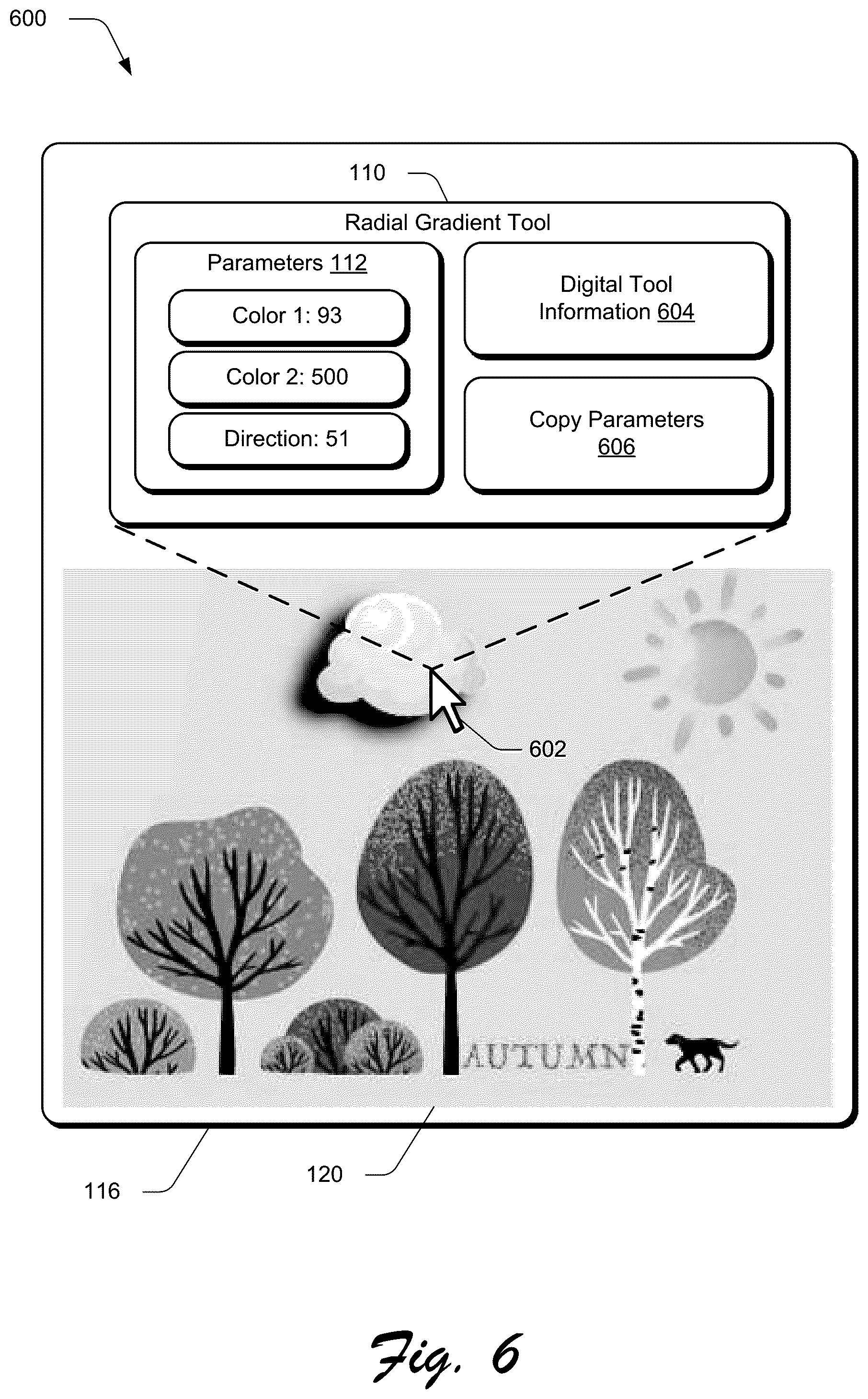 Patent US11854128 Figure 6 – Automated digital tool identification from a rasterized image