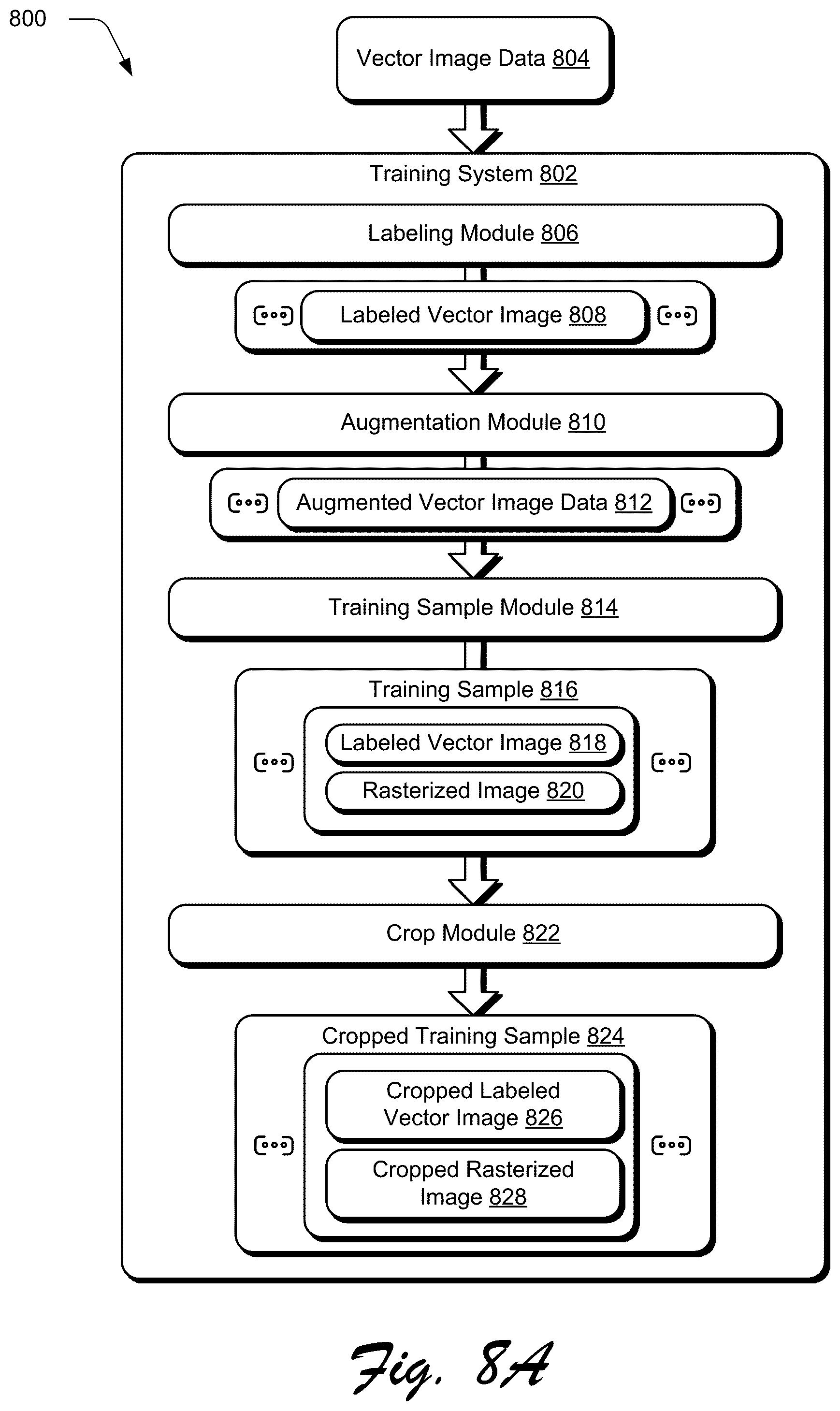 Patent US11854128 Figure 8 – Automated digital tool identification from a rasterized image
