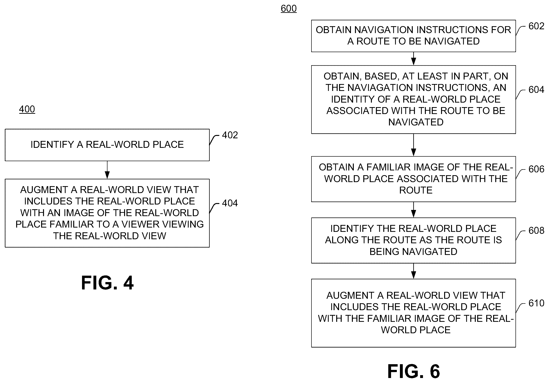 Patent US11854130 Figure 4 – Methods, apparatus, systems, devices, and computer program products for augmenting reality in connection with real world places