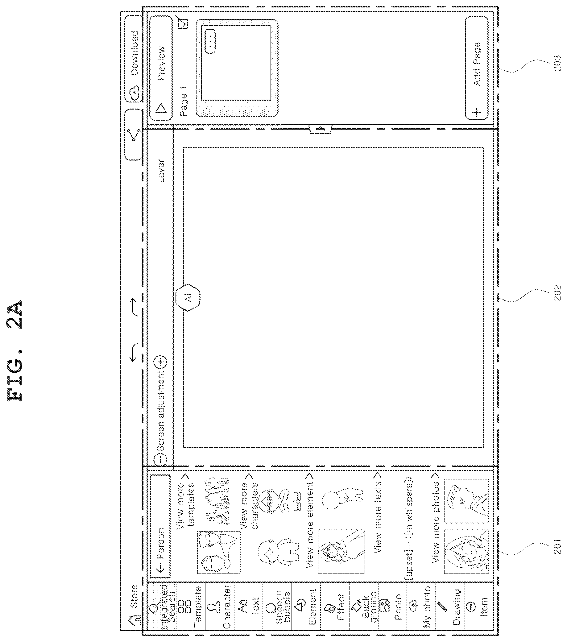 Patent US11854132 Figure 2 – Device and method for automatically creating cartoon image based on input sentence