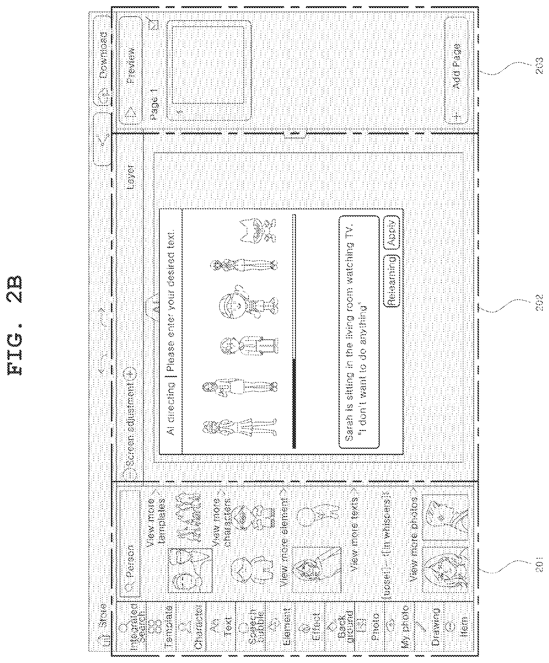 Patent US11854132 Figure 3 – Device and method for automatically creating cartoon image based on input sentence
