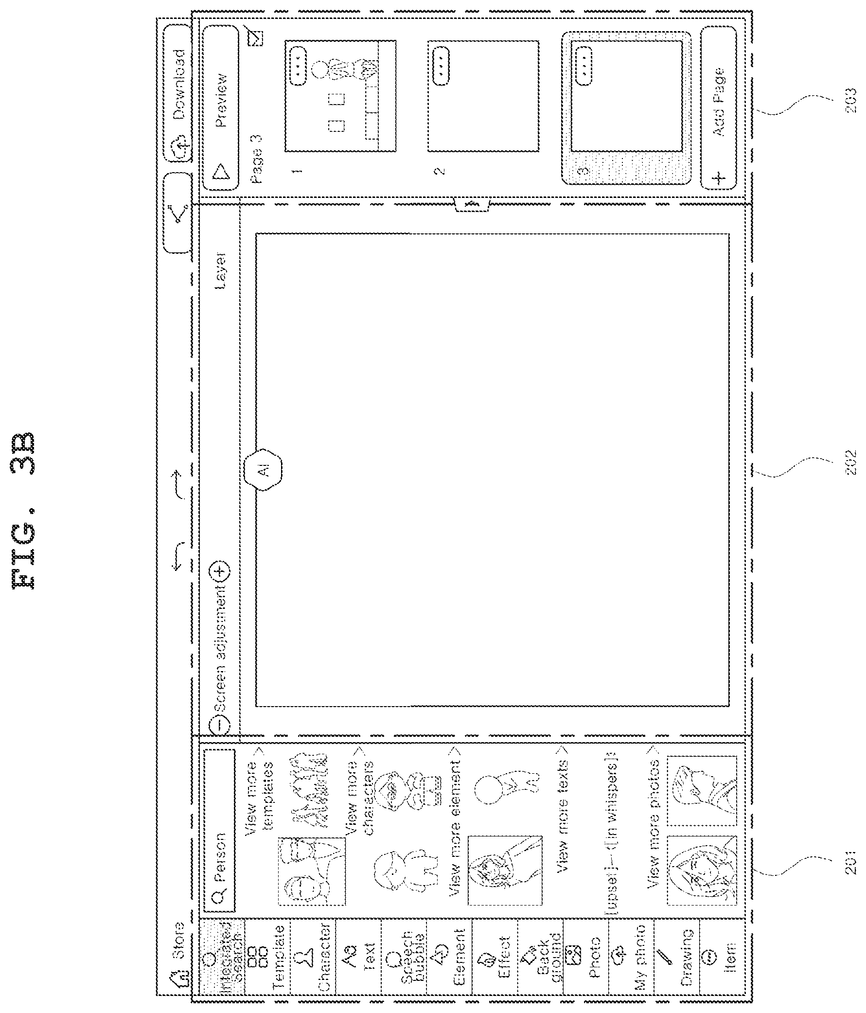 Patent US11854132 Figure 6 – Device and method for automatically creating cartoon image based on input sentence