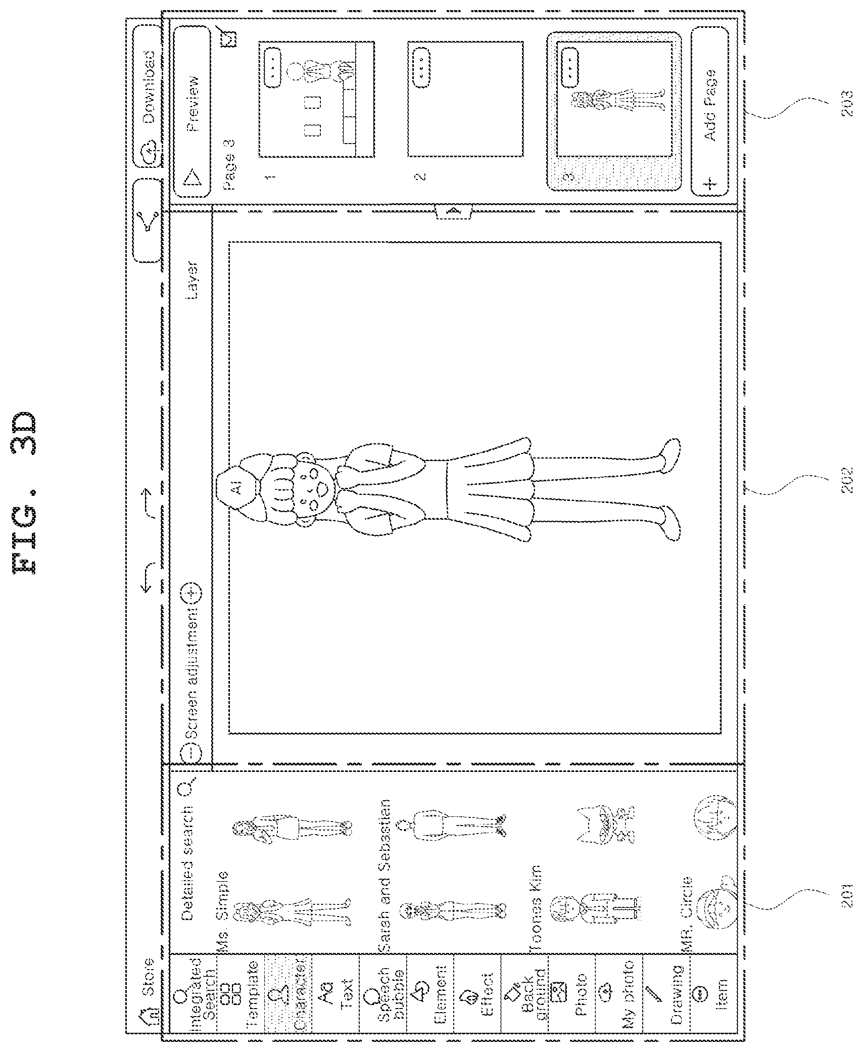 Patent US11854132 Figure 8 – Device and method for automatically creating cartoon image based on input sentence