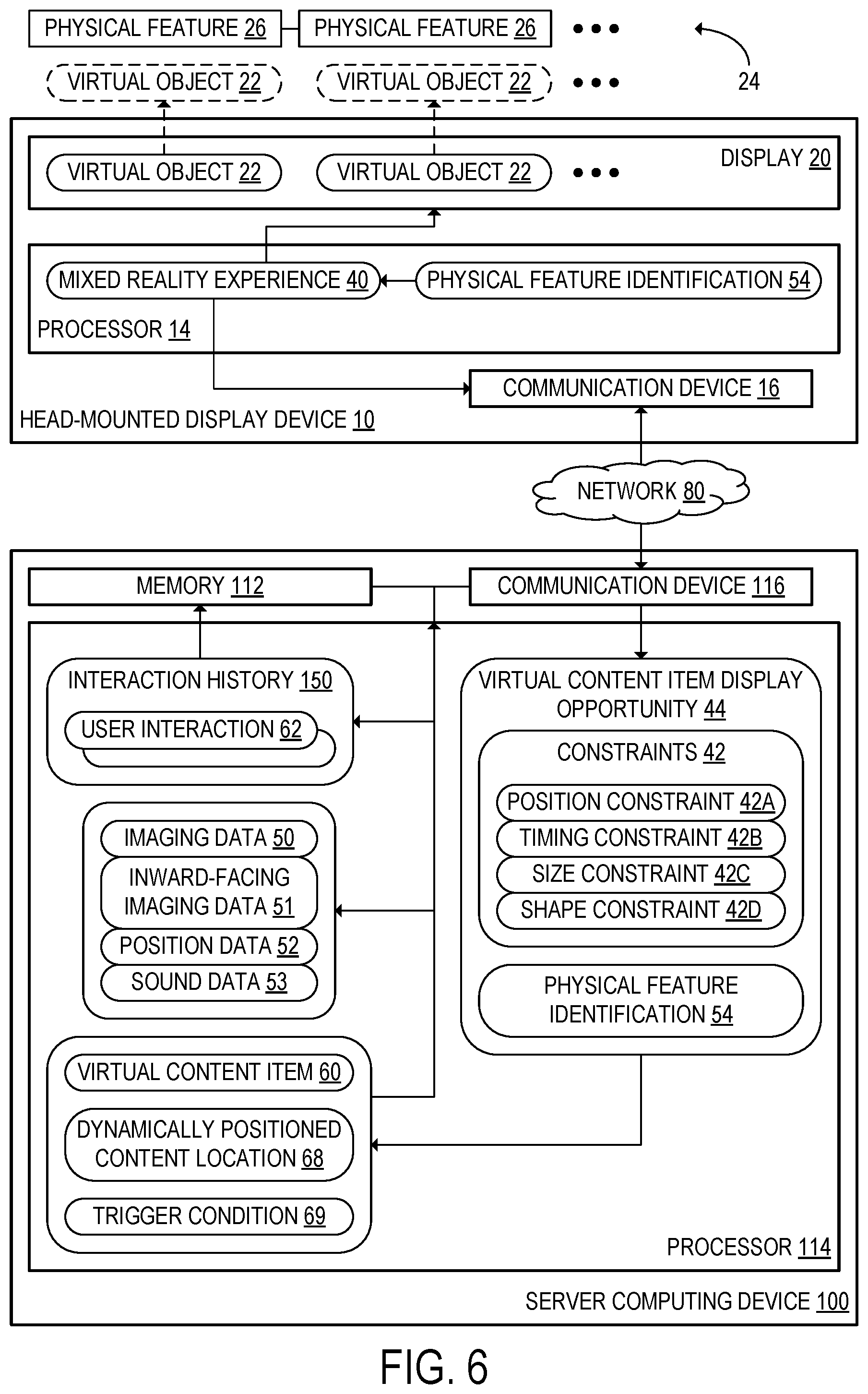 Patent US11854148 Figure 8 – Virtual content display opportunity in mixed reality