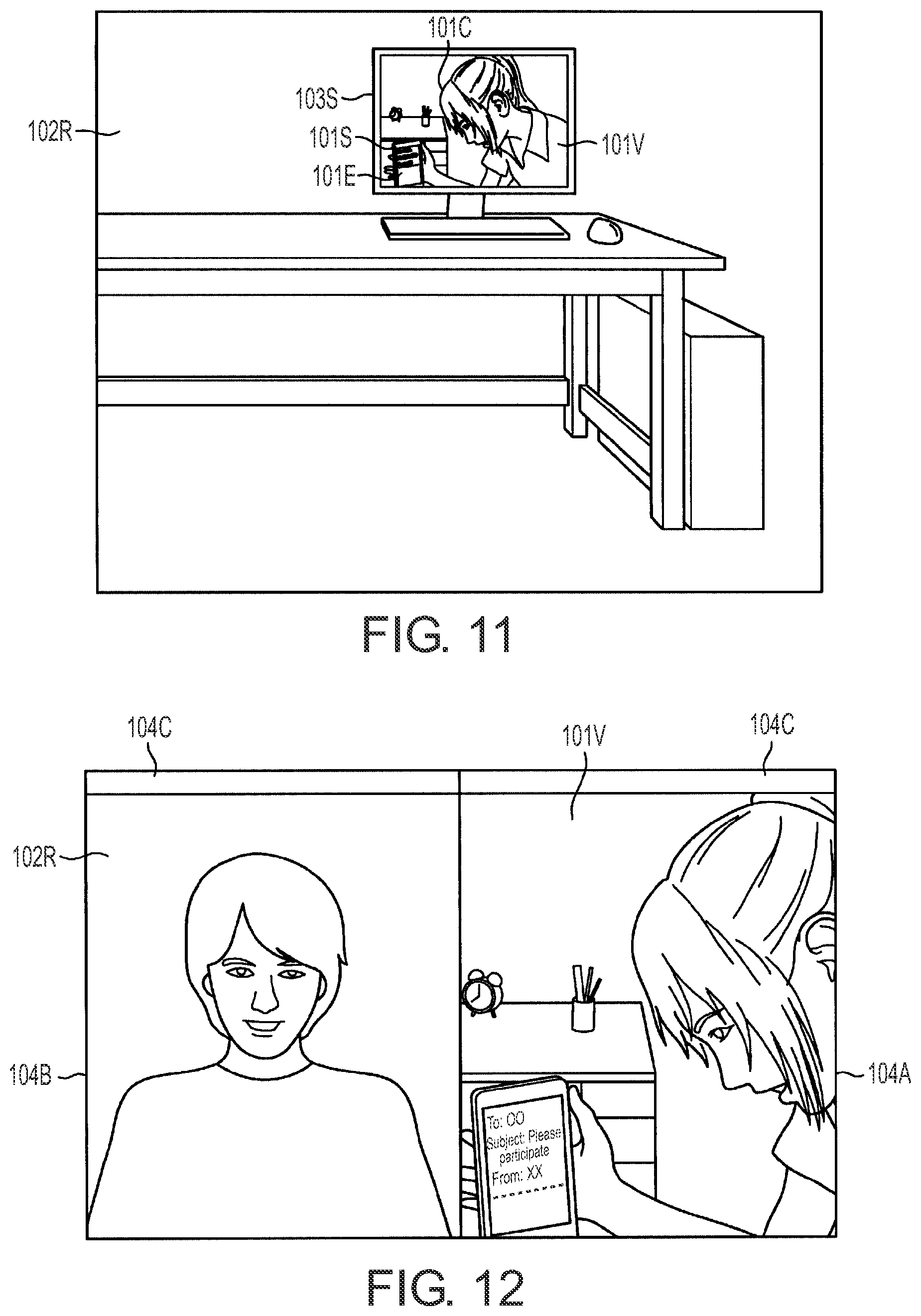 Patent US11854155 Figure 7 – Data processing program, data processing method and data processing device for displaying external information in virtual space