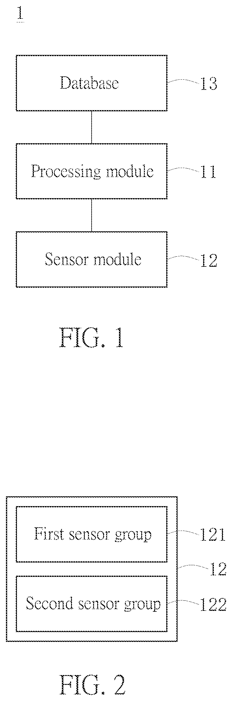 Patent US11854215 Figure 1 – Image recognition system, sensor module, and method for image recognition