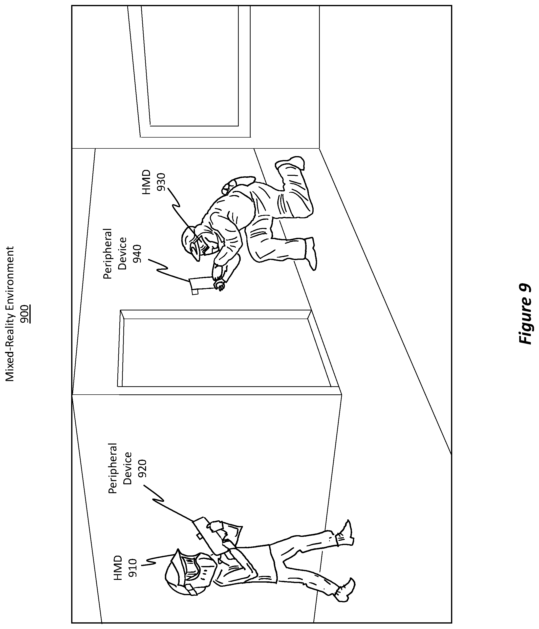 Patent US11854223 Figure 9 – Mixed-reality device positioning based on shared location