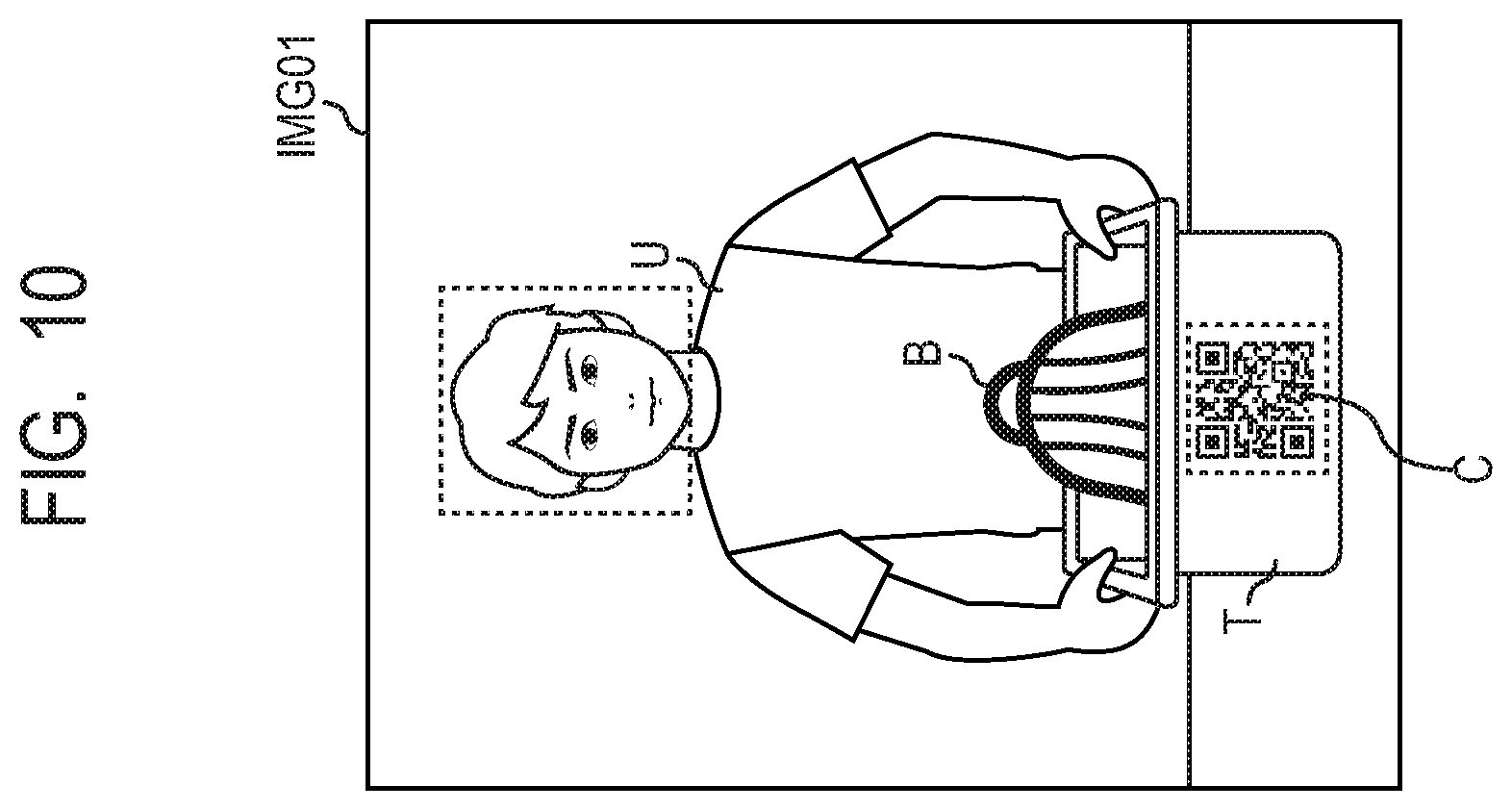 Patent US11854268 Figure 8 – Credit biometric apparatus, method, and storage medium