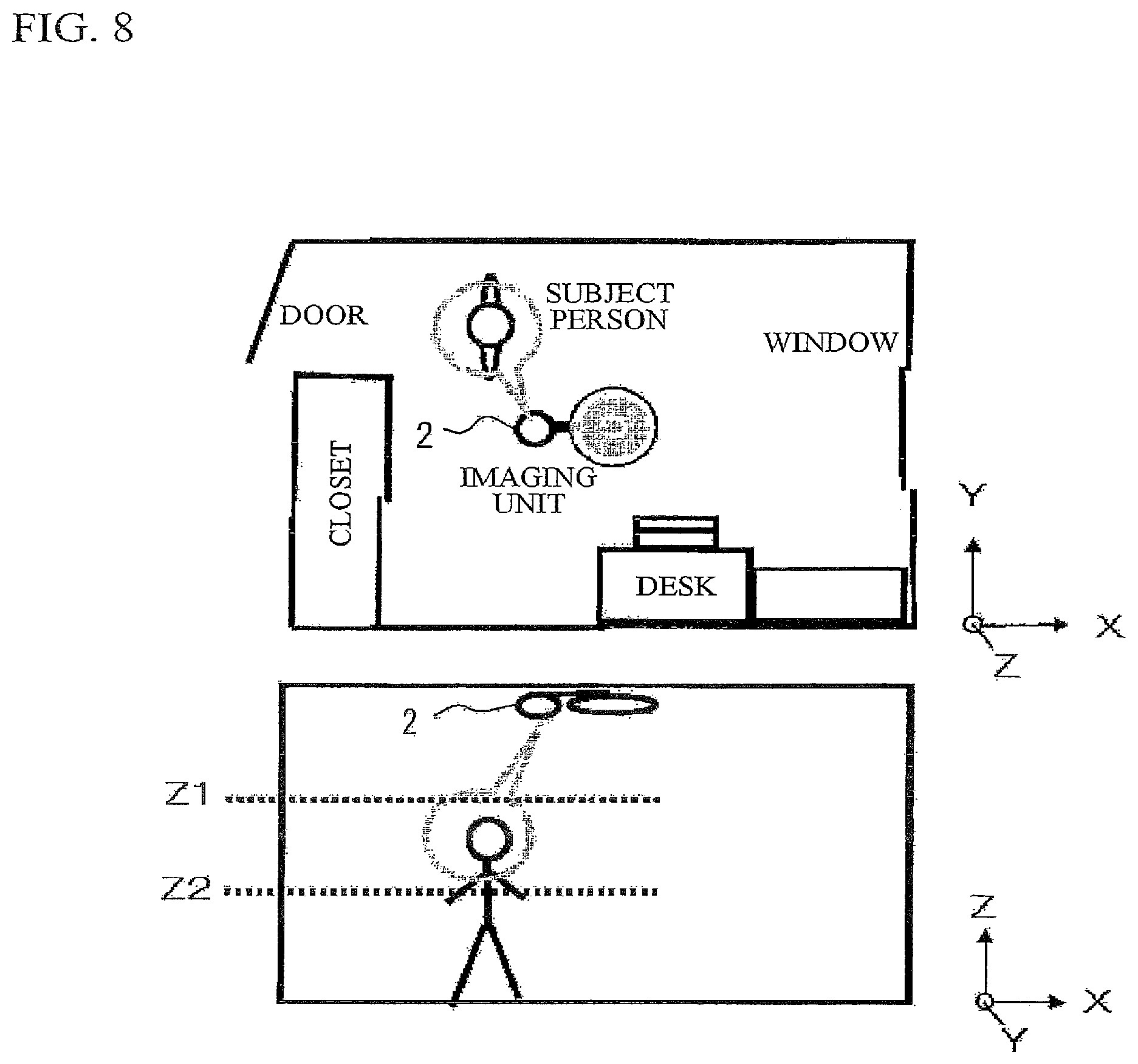 Patent US11854288 Figure 6 – Image determining device to determine the state of a subject
